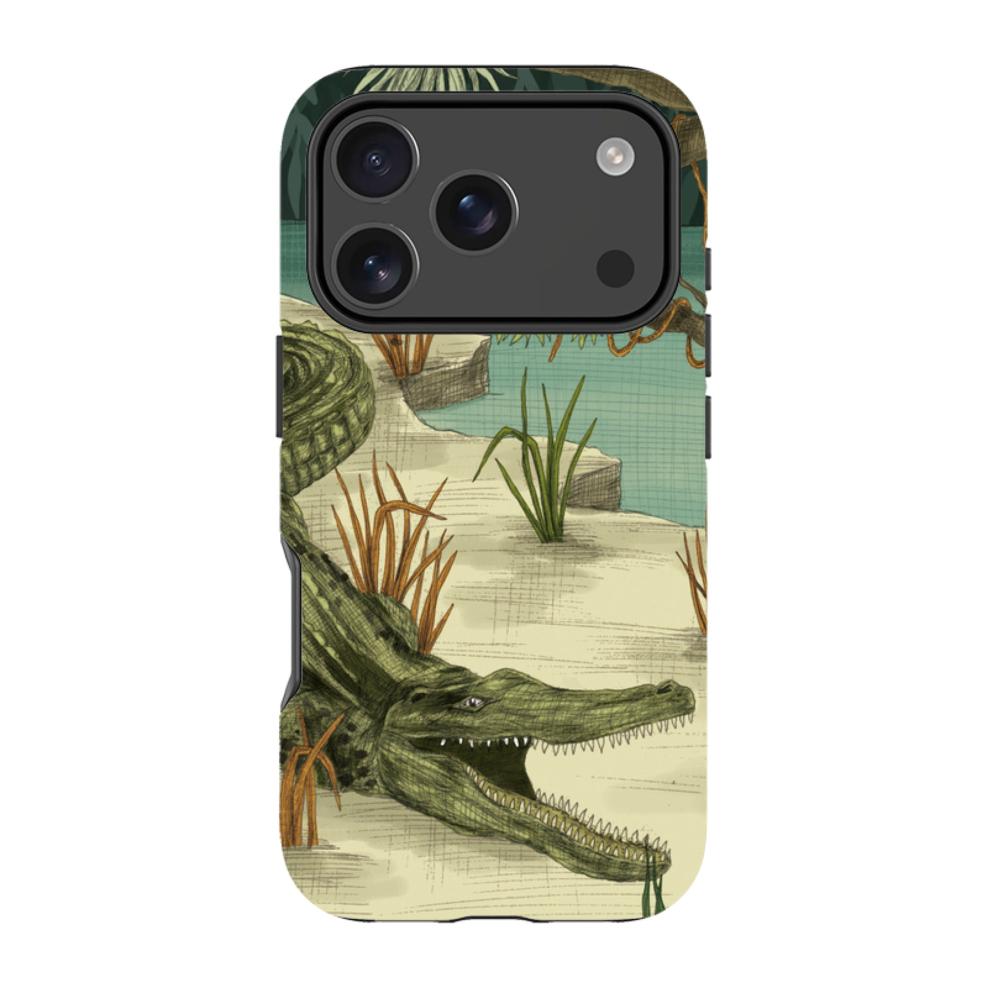 iPhone Tough Case - Crocodile By Jade Mosinski
