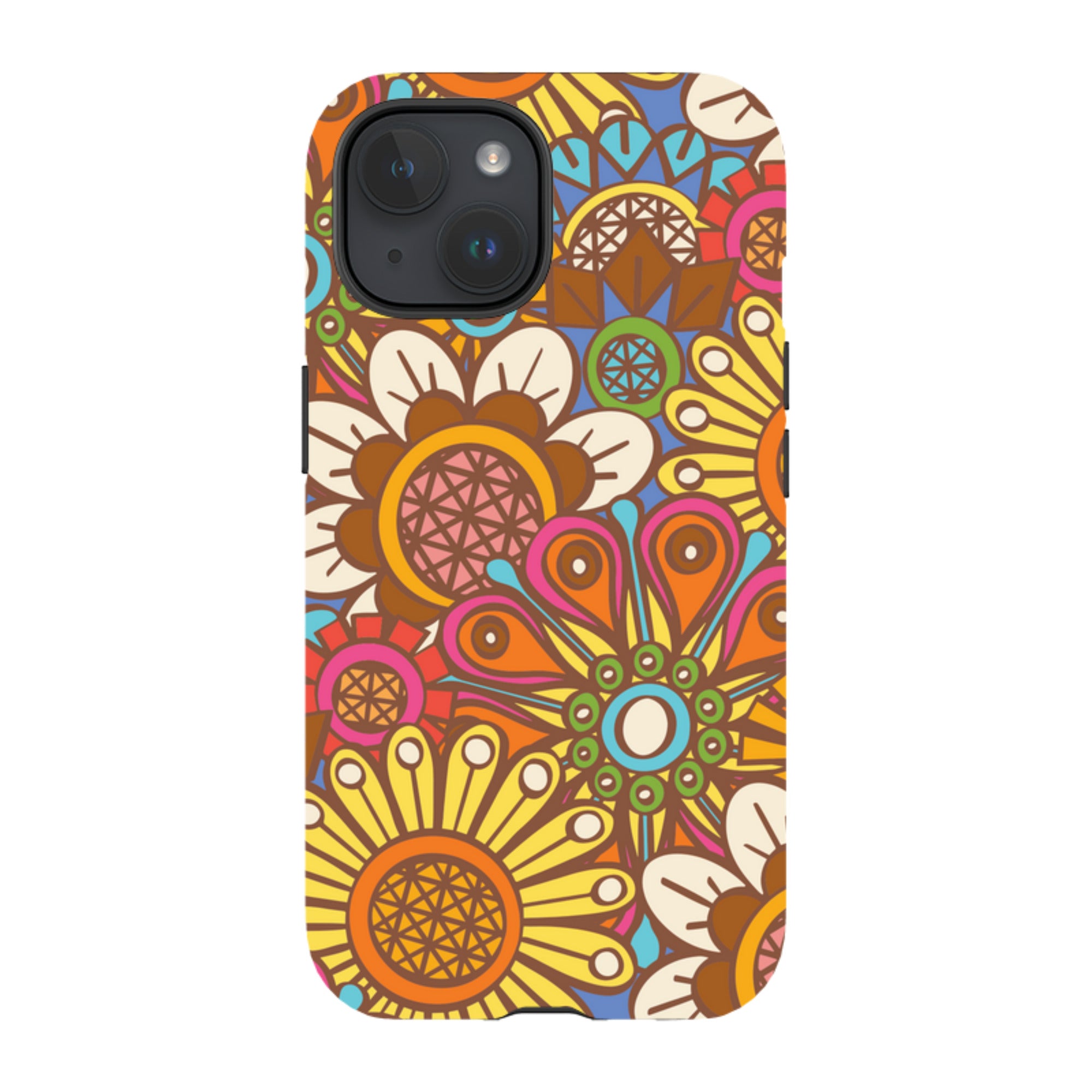 iPhone MagSafe Tough Case - Retro Posy Brights By Amelia Bowman