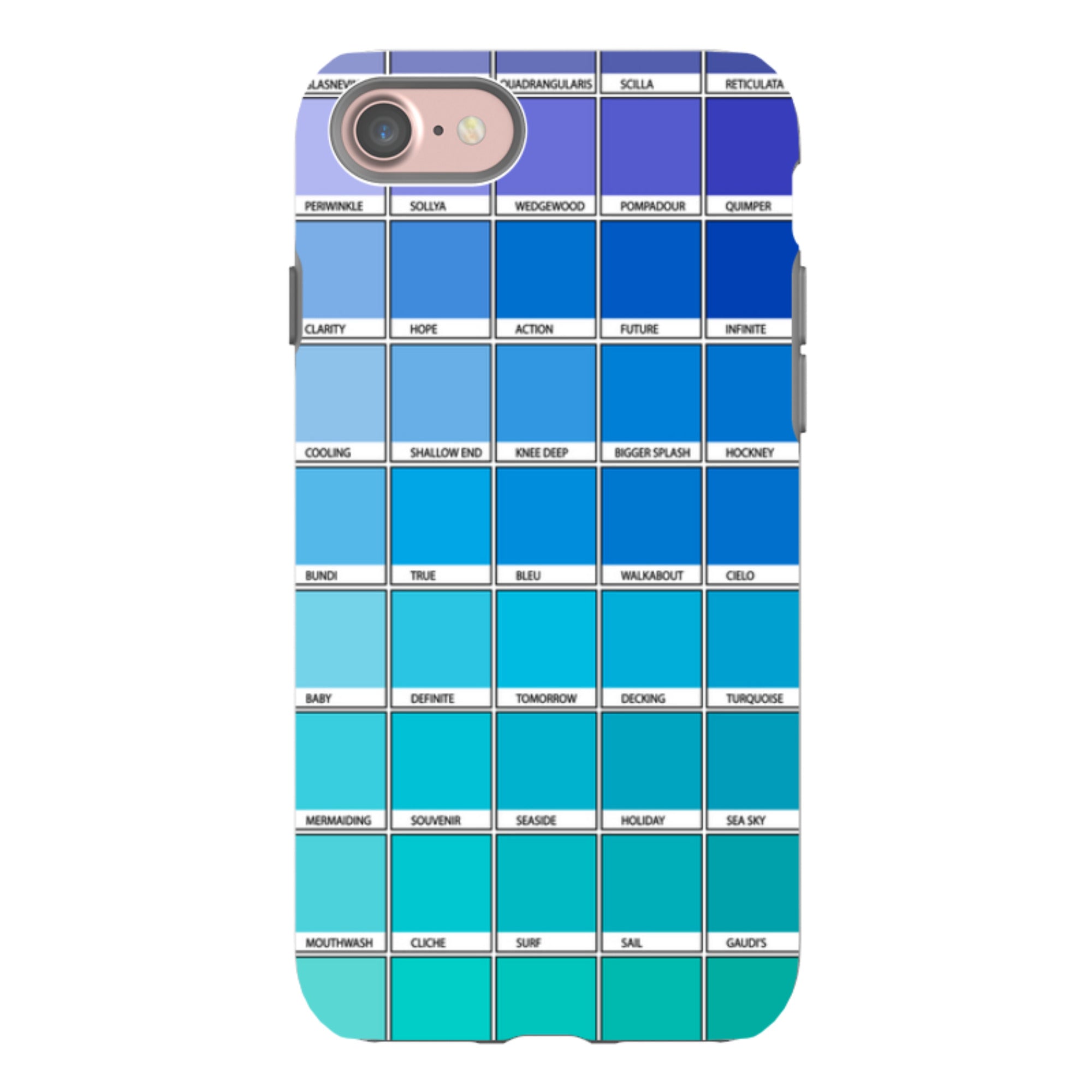 iPhone Tough Case - Blue Chromology By Kitty Joseph