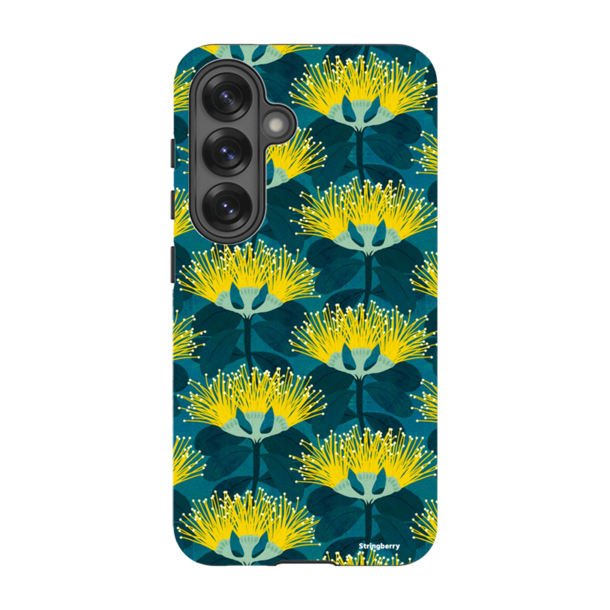 Samsung Tough Case - Pohutukawa Yellow And Blue By Katherine Quinn