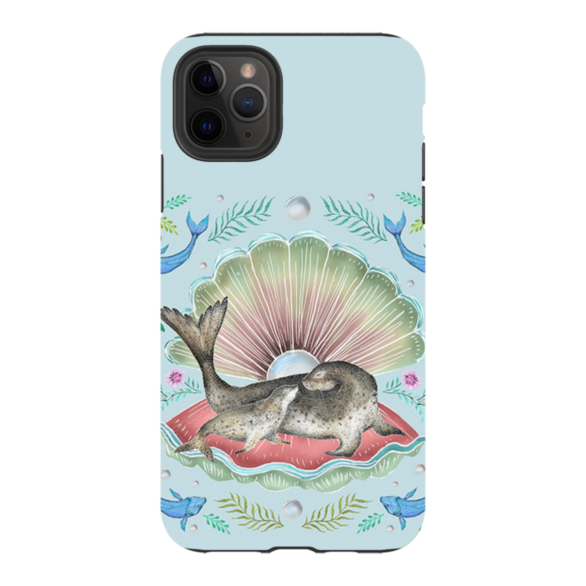 iPhone Tough Case - Seals In Shell By Catherine Rowe
