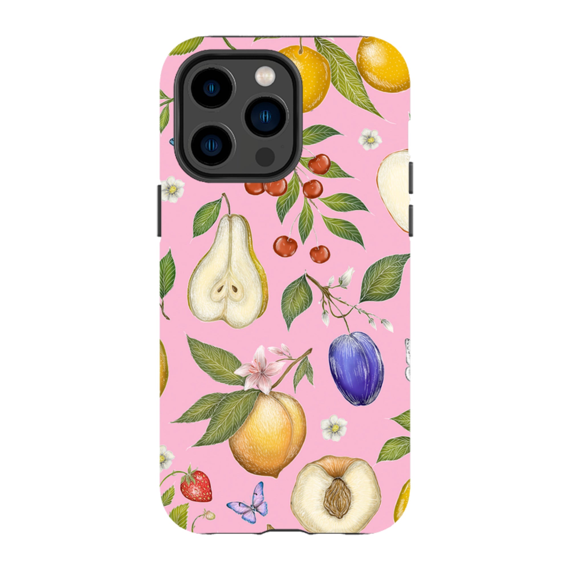 iPhone MagSafe Tough Case -  Pink Fruits By Catherine Rowe