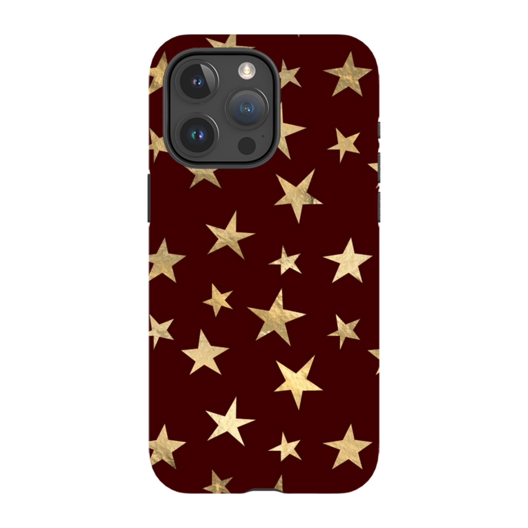 iPhone MagSafe Tough Case - Brown and Gold Stars