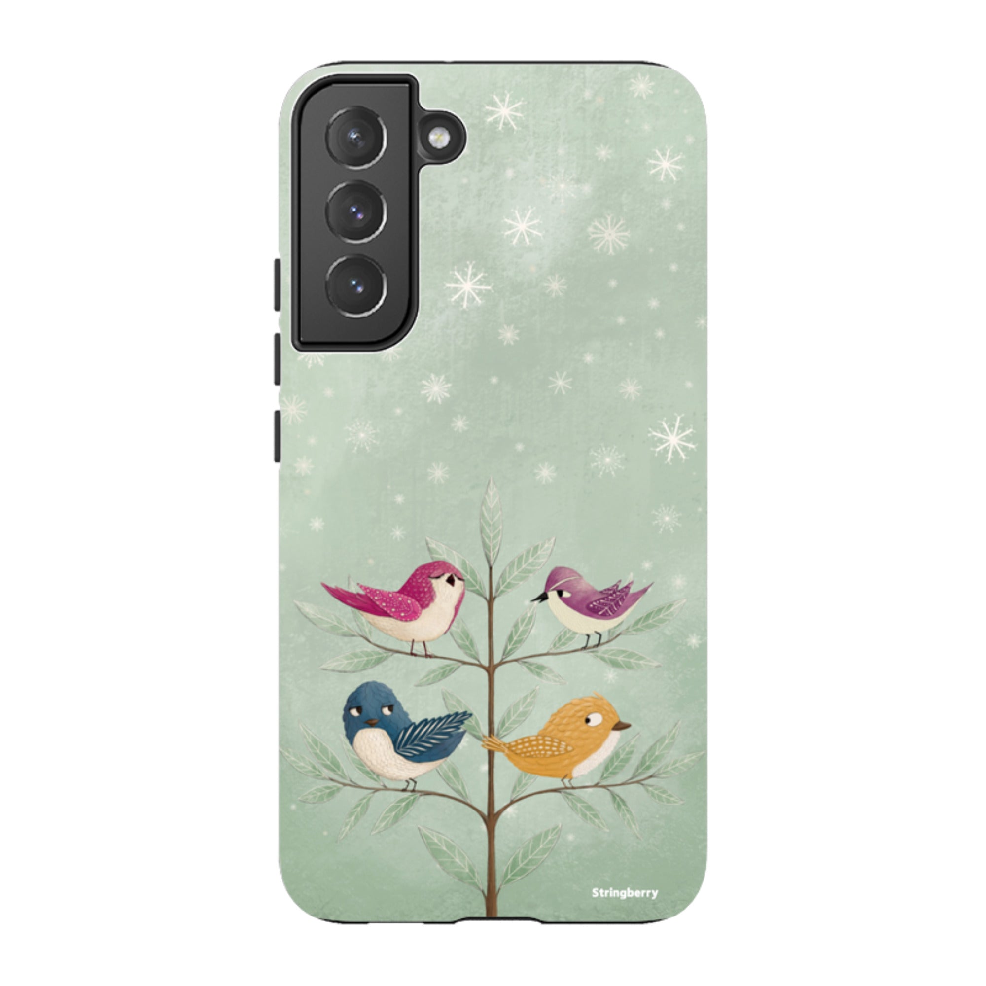 Samsung Tough Case - Garden Birds Aqua By Maja Lindberg