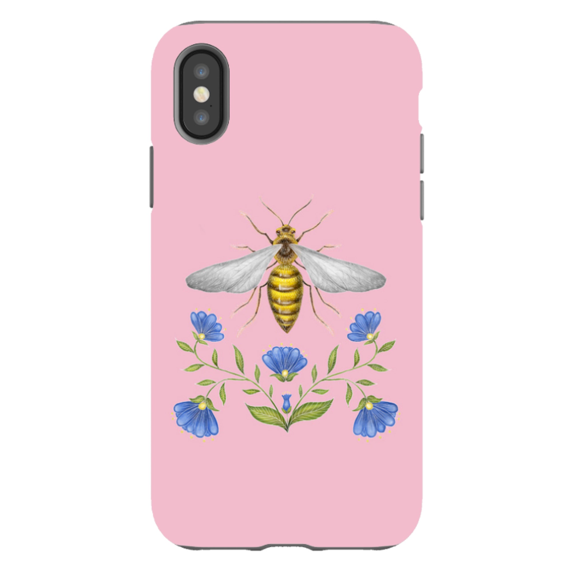 iPhone Tough Case - Wings Of Freedom Pink By Catherine Rowe