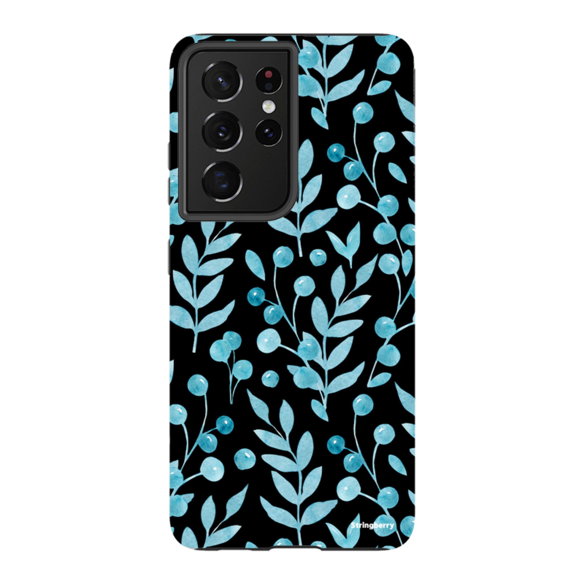 Samsung Tough Case - Blue Xmas Florals