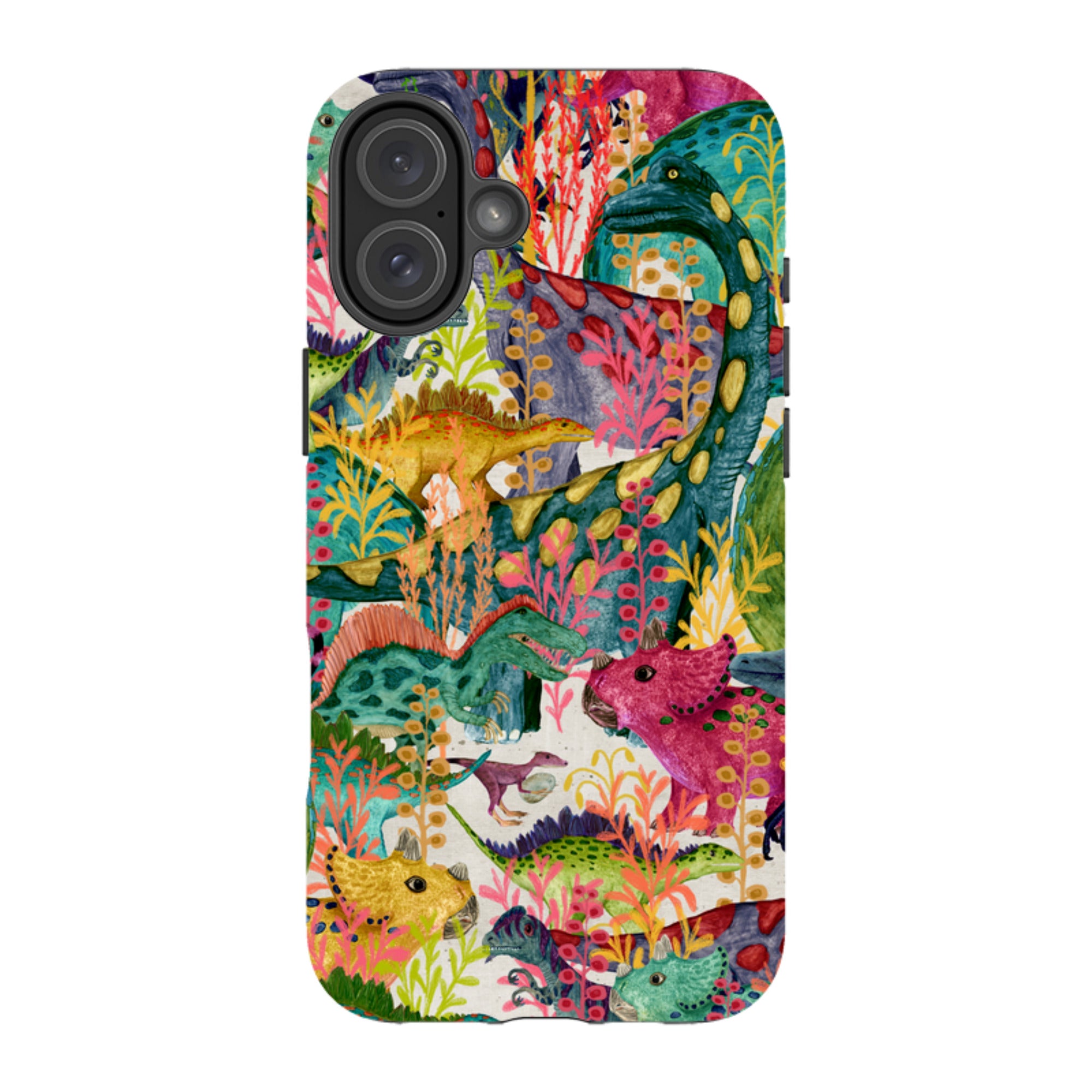 iPhone MagSafe Tough Case - Dinosaur Jamboree By Katherine Quinn