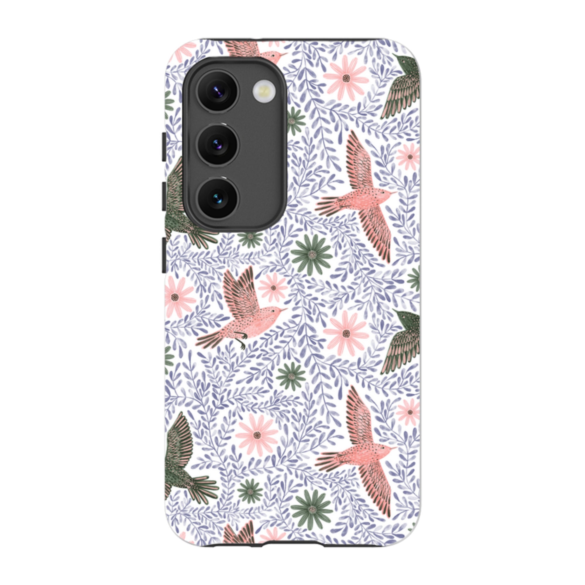 Samsung Tough Case - Bird Pattern Blue By Lee Foster Wilson