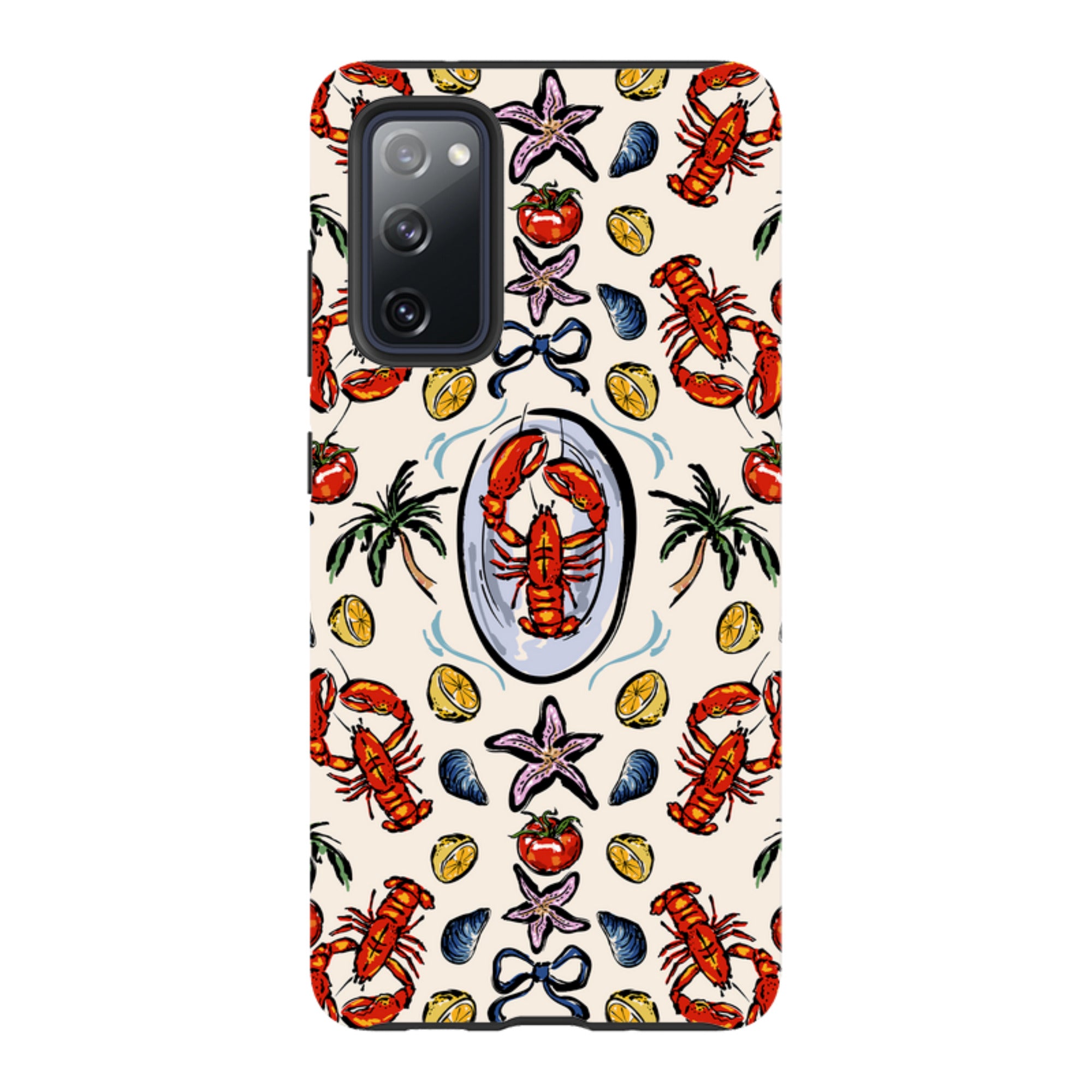 Samsung Tough Case - Seafood and palm trees