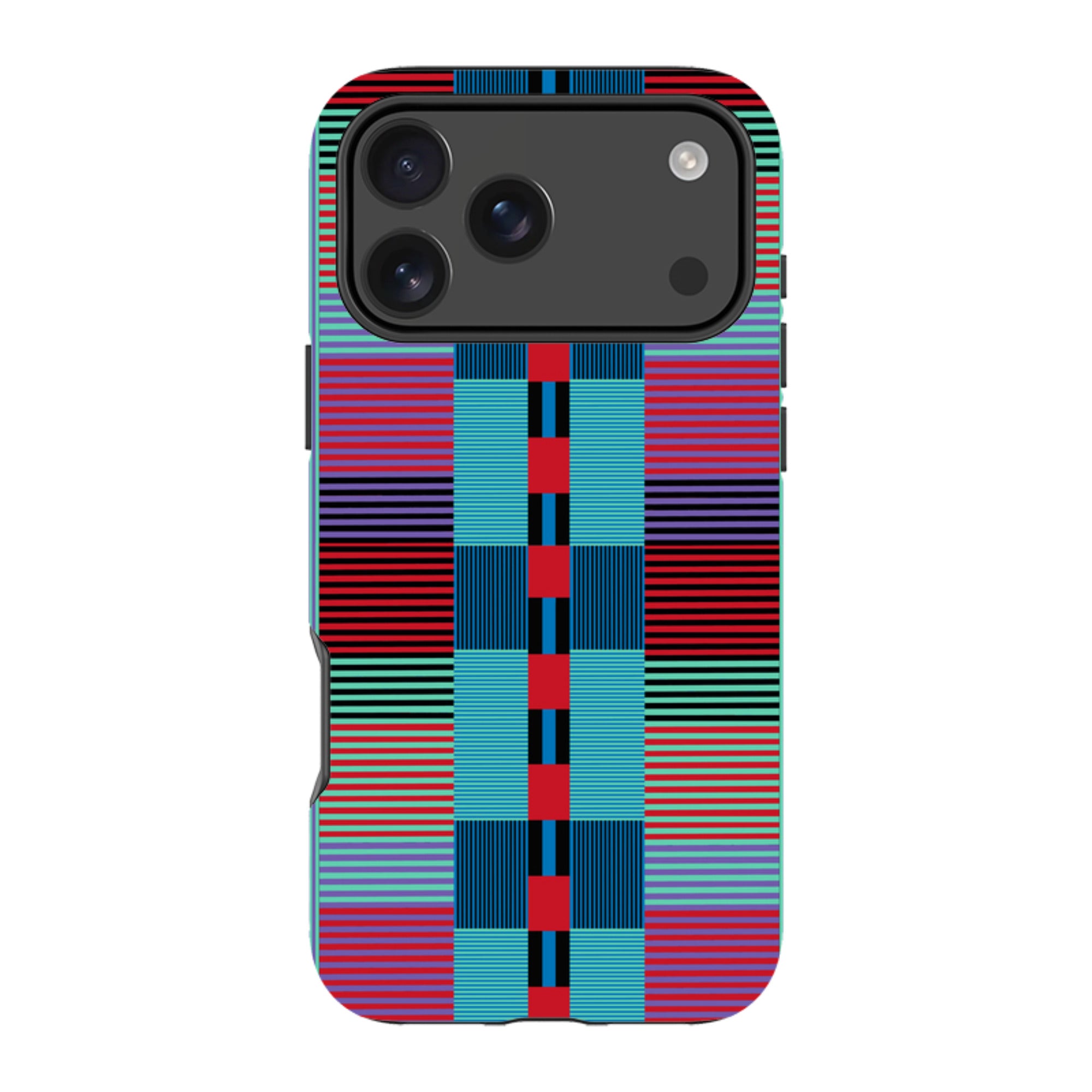 iPhone MagSafe Tough Case - Indian Stripe By Cressida Bell