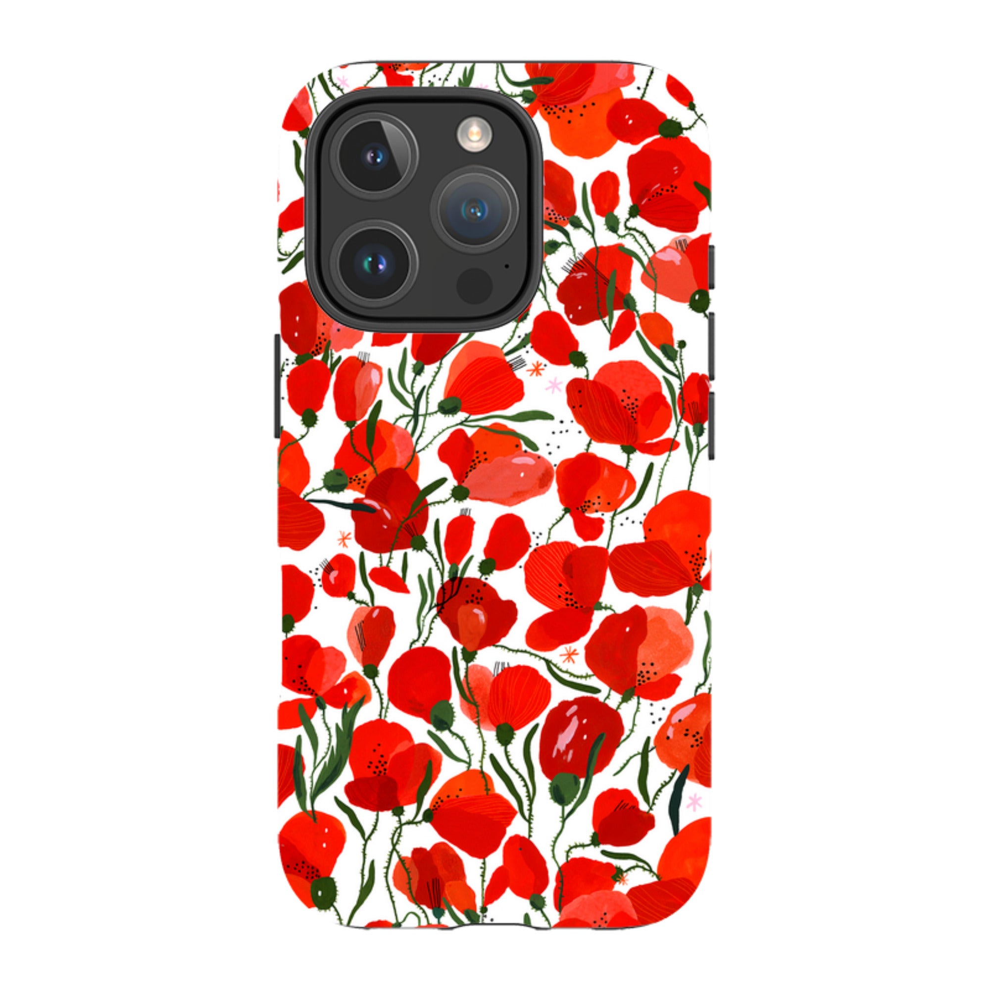 iPhone MagSafe Tough Case -  Poppies Pattern By Madalina Andronic