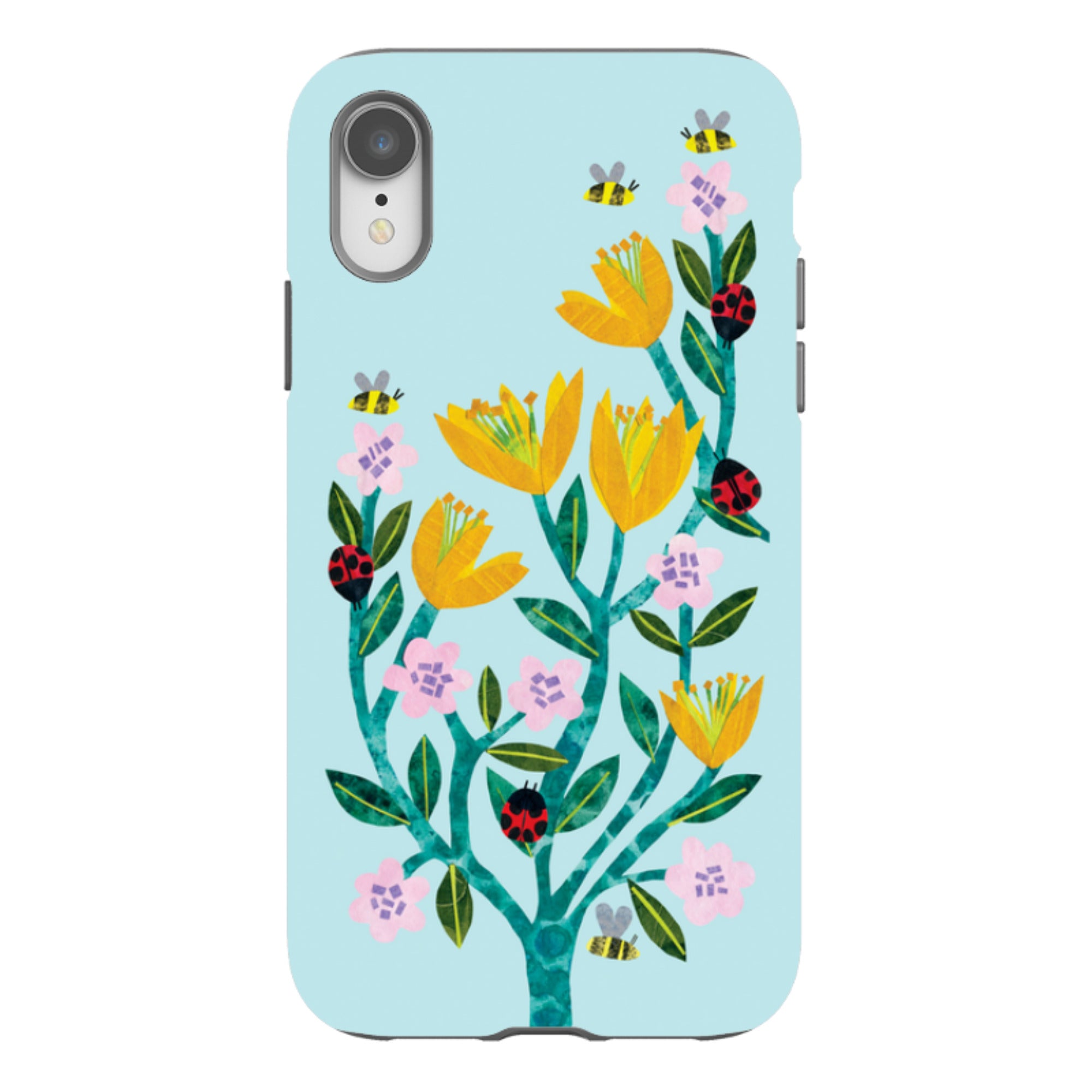 iPhone Tough Case - Blossoms And Ladybirds By Tracey English