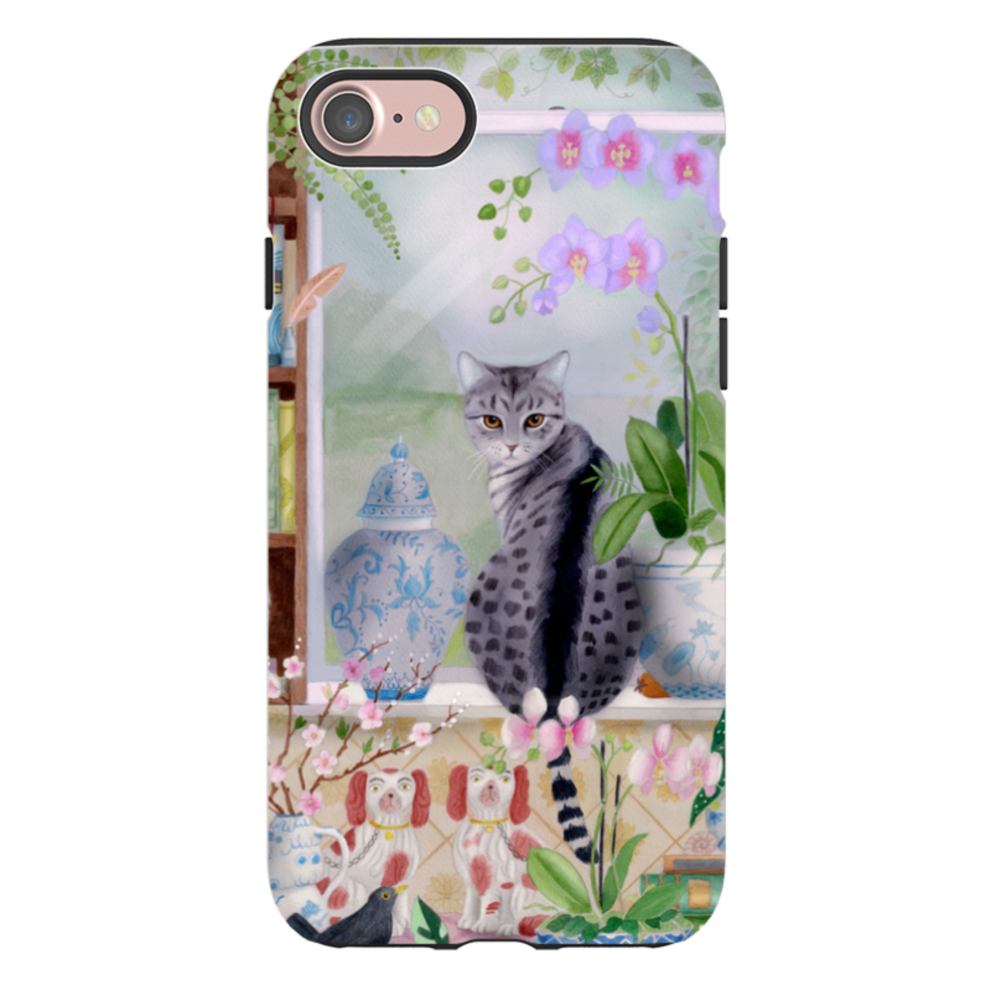 iPhone Tough Case - Cat In Window By Bex Parkin