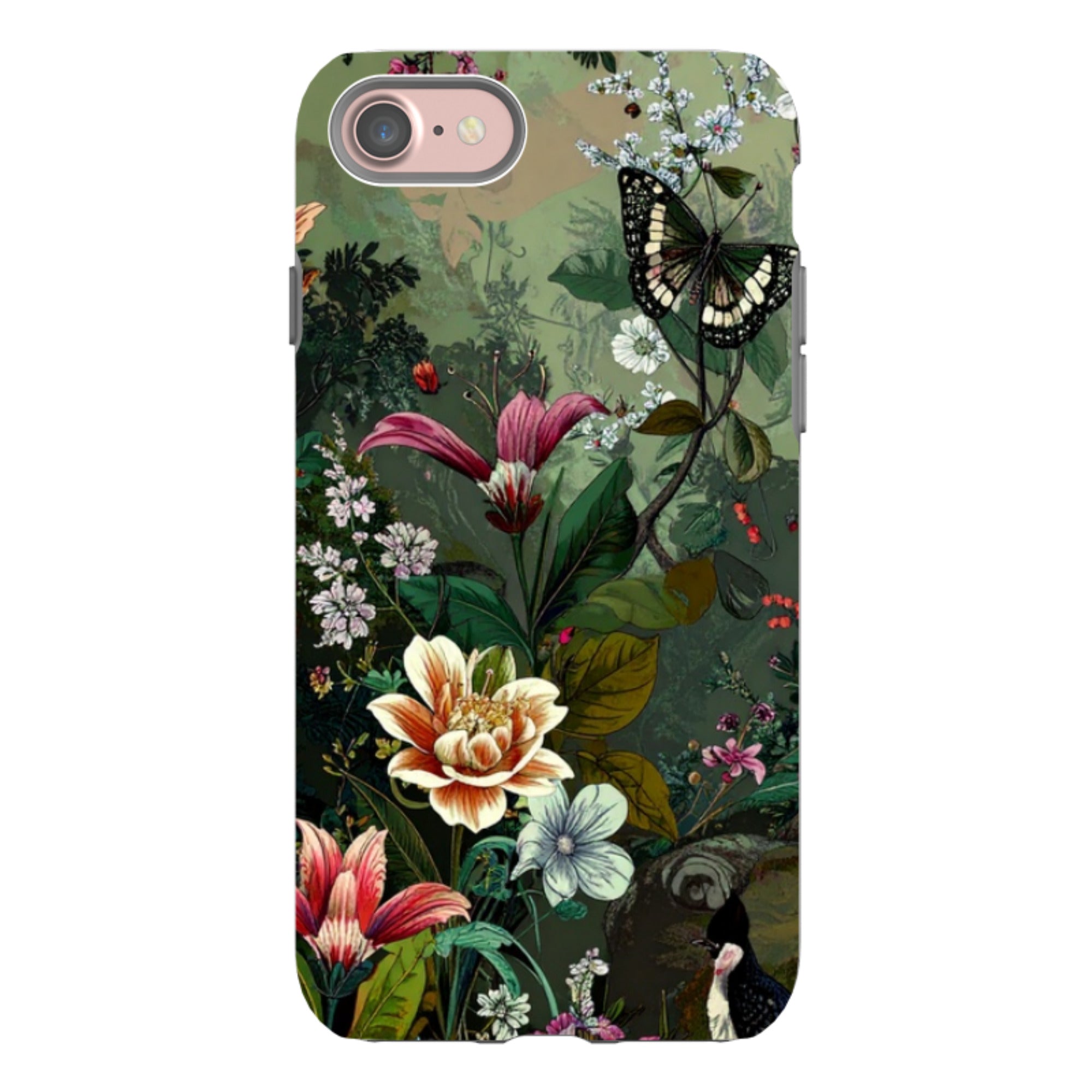 iPhone Tough Case - Green Vyne Butterfly