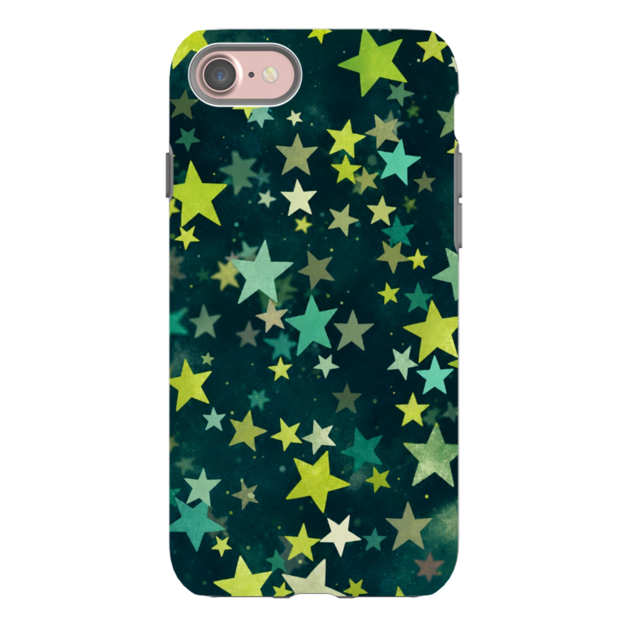 iPhone Tough Case - Green Galaxy Star