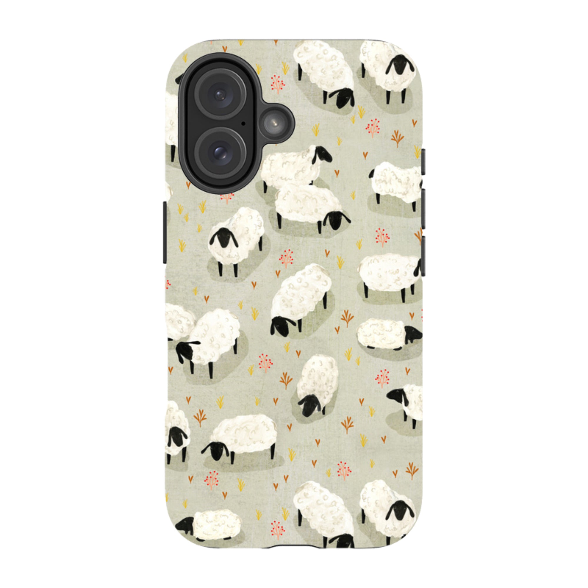 iPhone Tough Case - Sheep Grey By Katherine Quinn