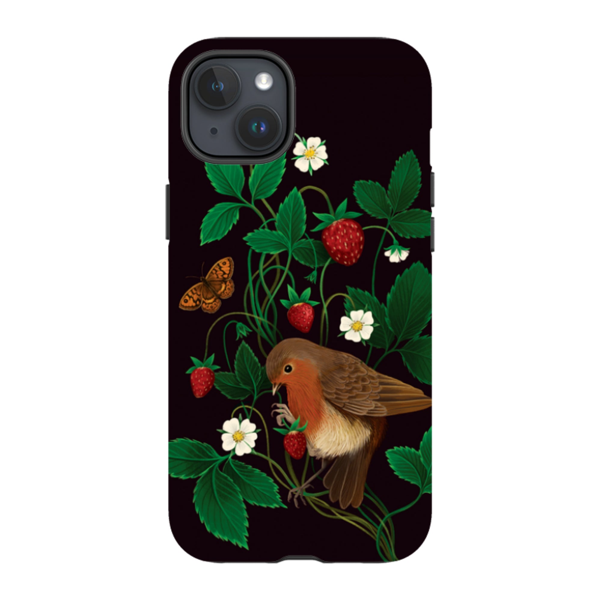 iPhone MagSafe Tough Case - Strawberry Thief By Anna Stead