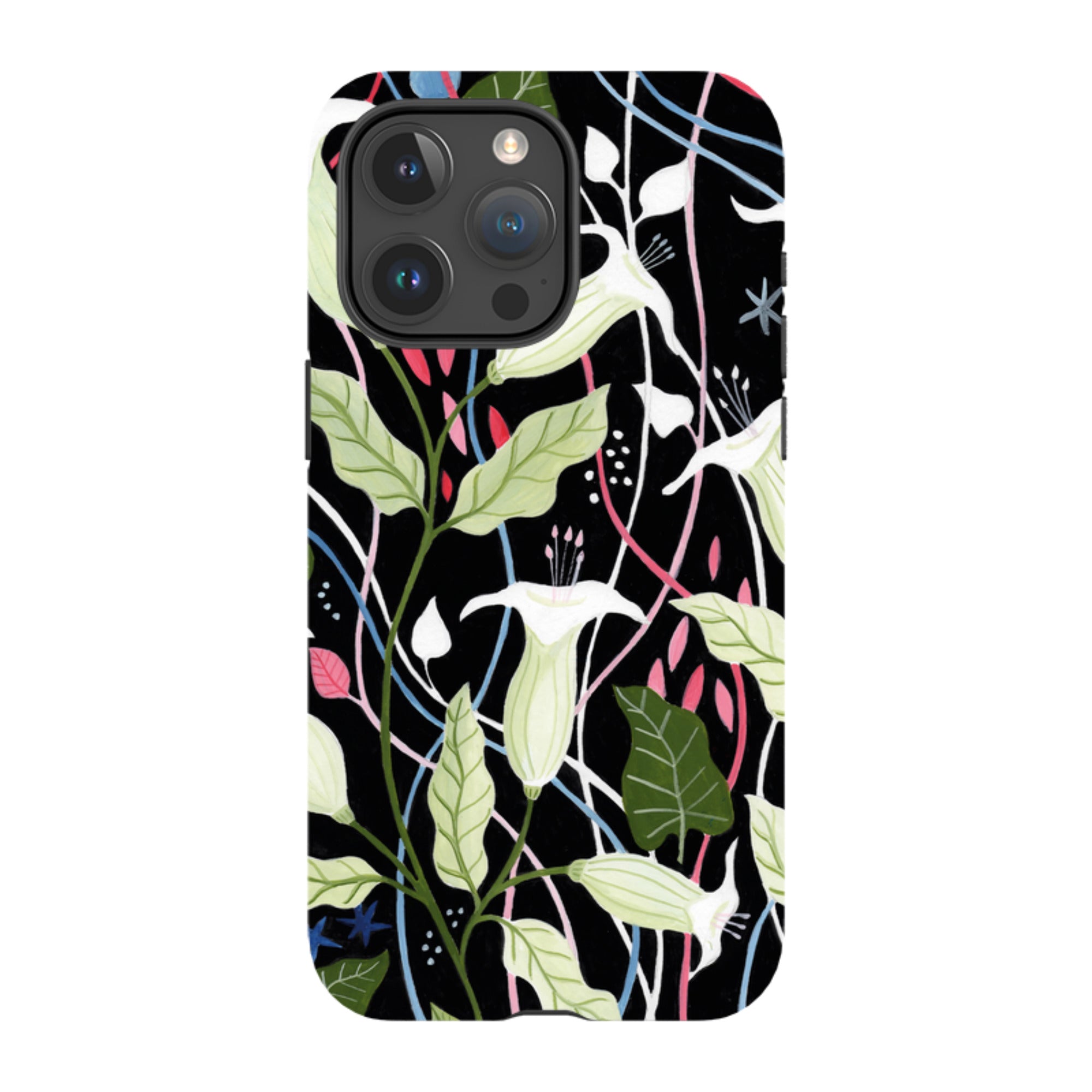 iPhone Tough Case - Trumpet Flowers By Bex Parkin