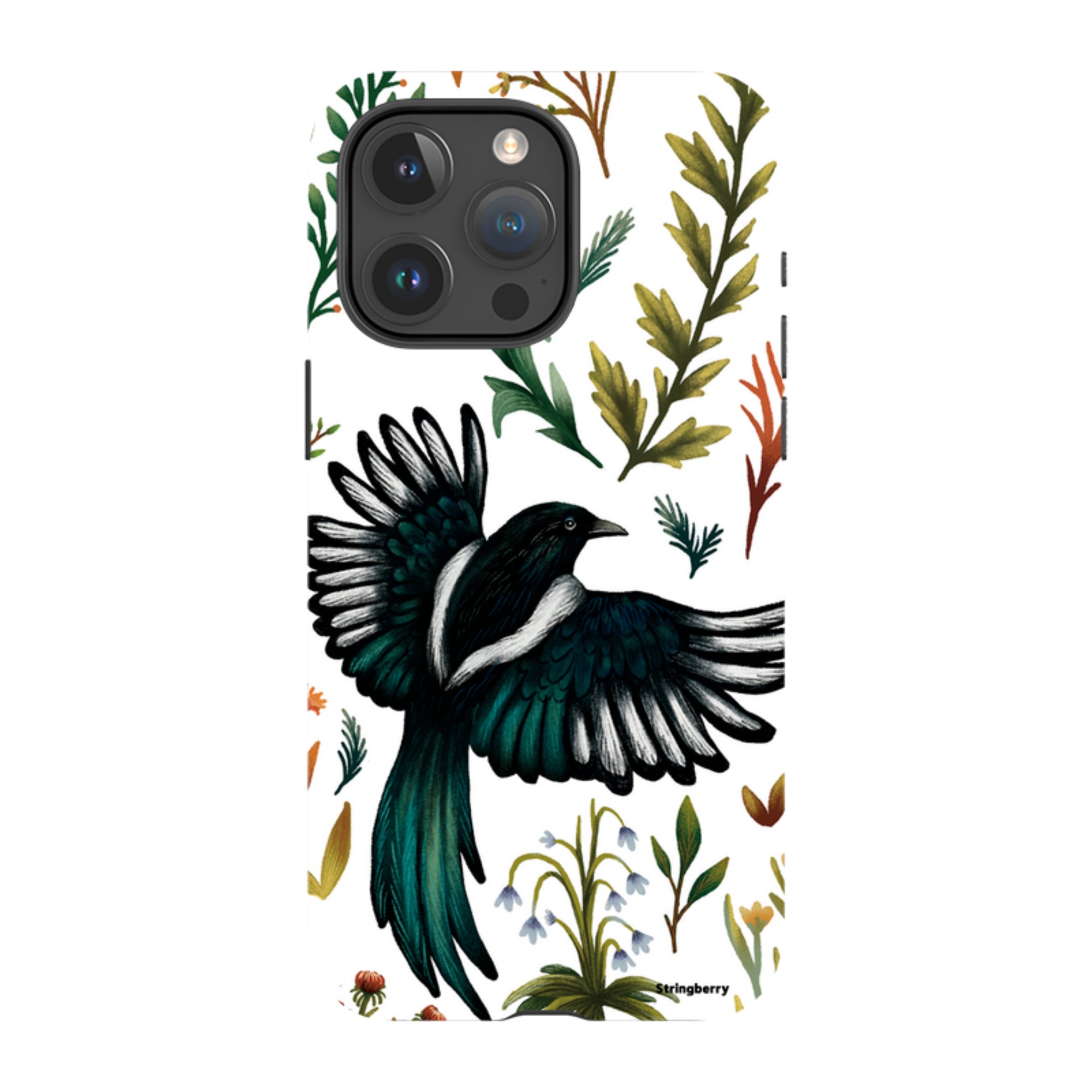 iPhone MagSafe Tough Case - Magpie By Anna Stead