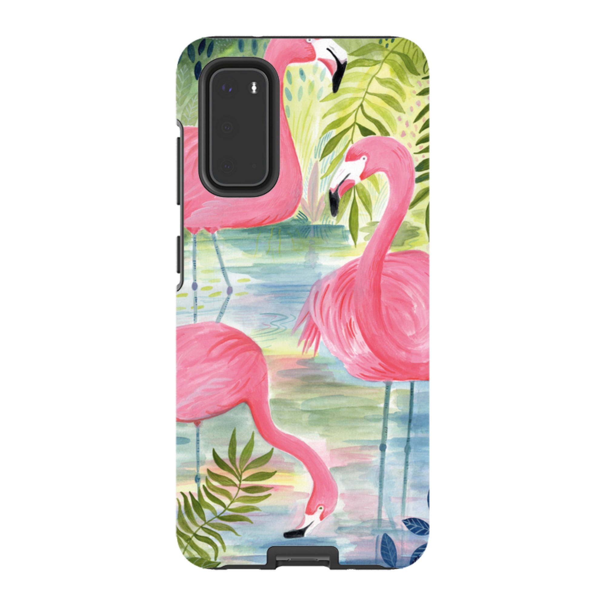 Samsung Tough Case - Three Flamingo By Bex Parkin