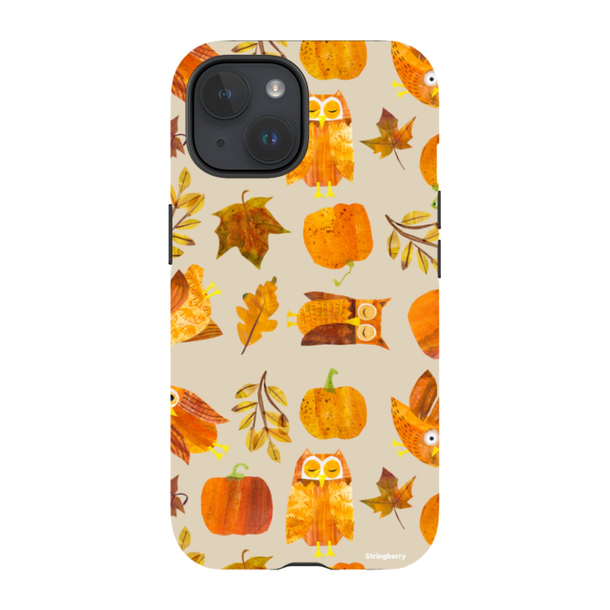 iPhone Tough Case - Pumpkins and Owls By Tracey English