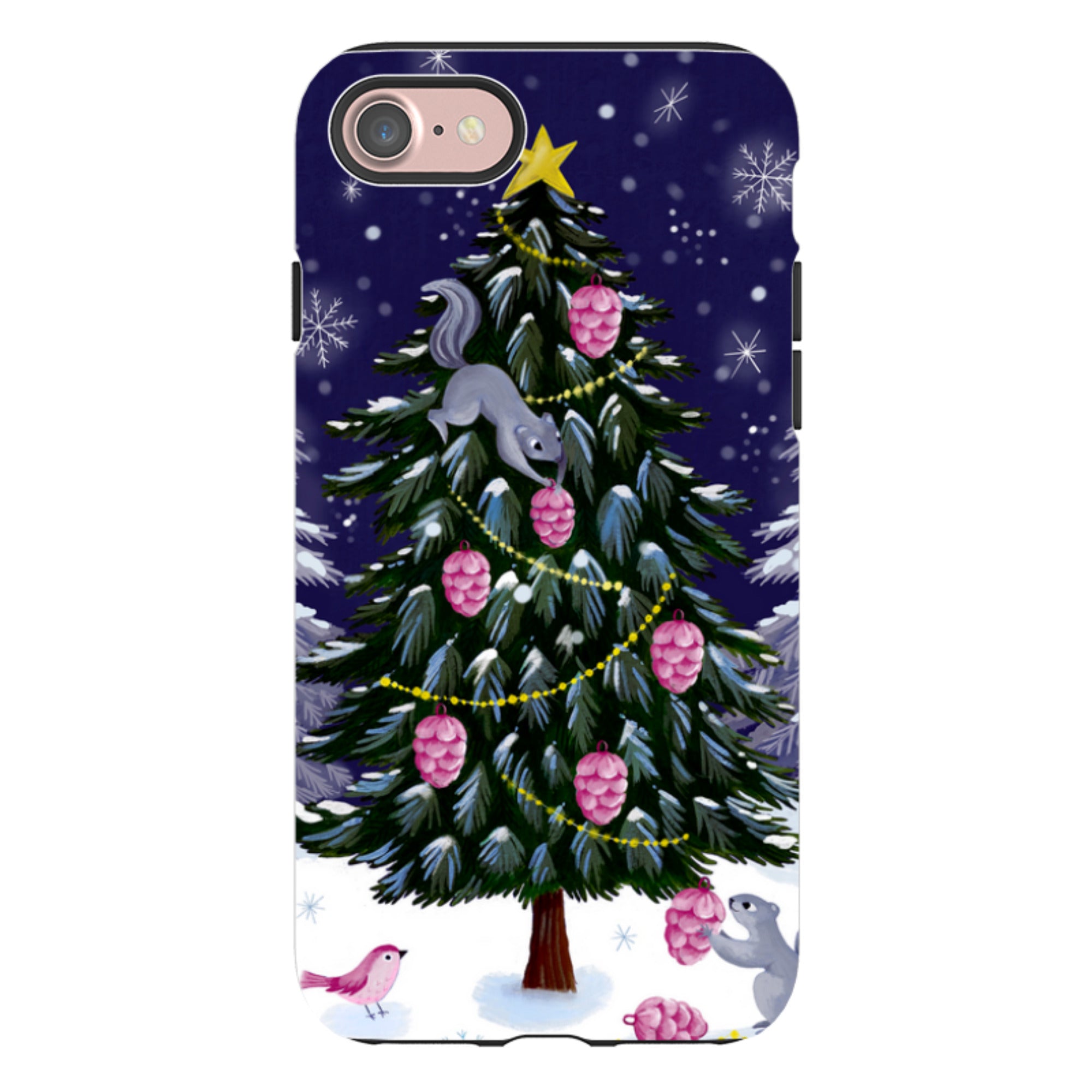iPhone Tough Case - Squirrel Tree By Bex Parkin