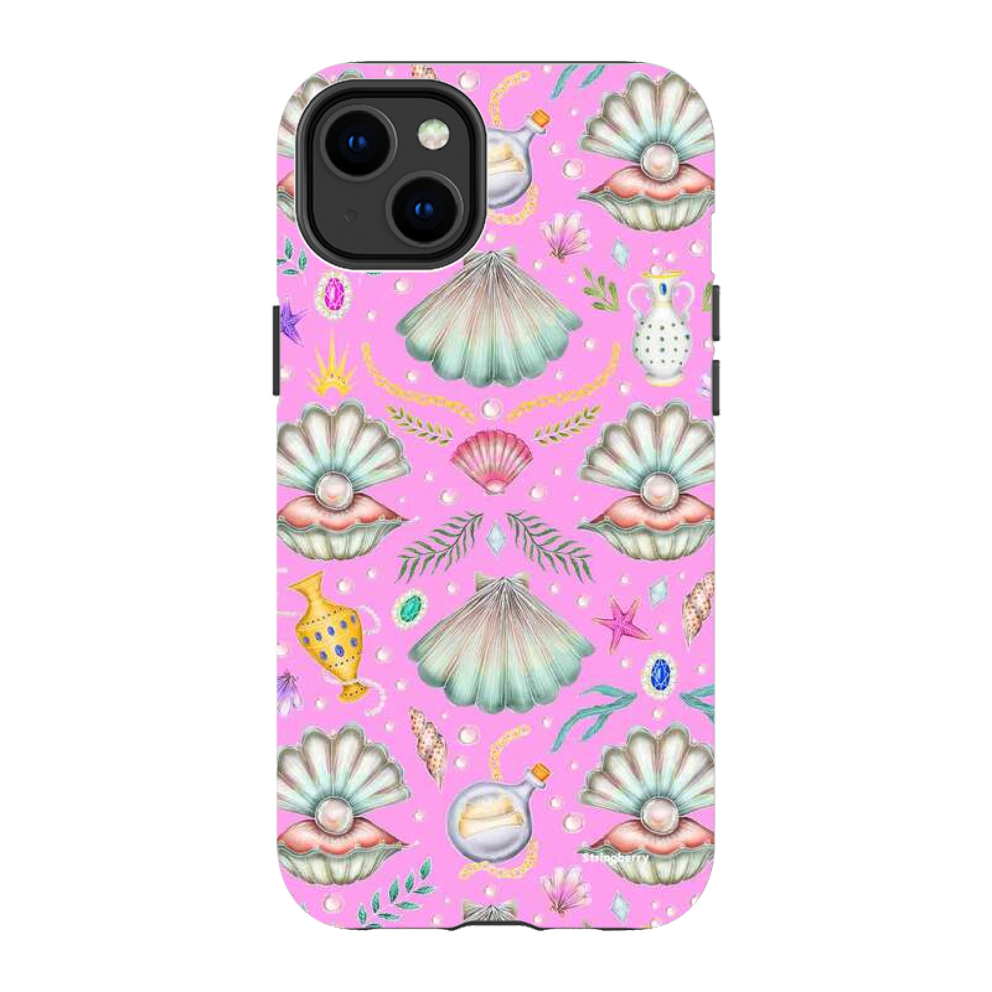 iPhone Tough Case - Pearl's Fantasy Candy Pink By Catherine Rowe