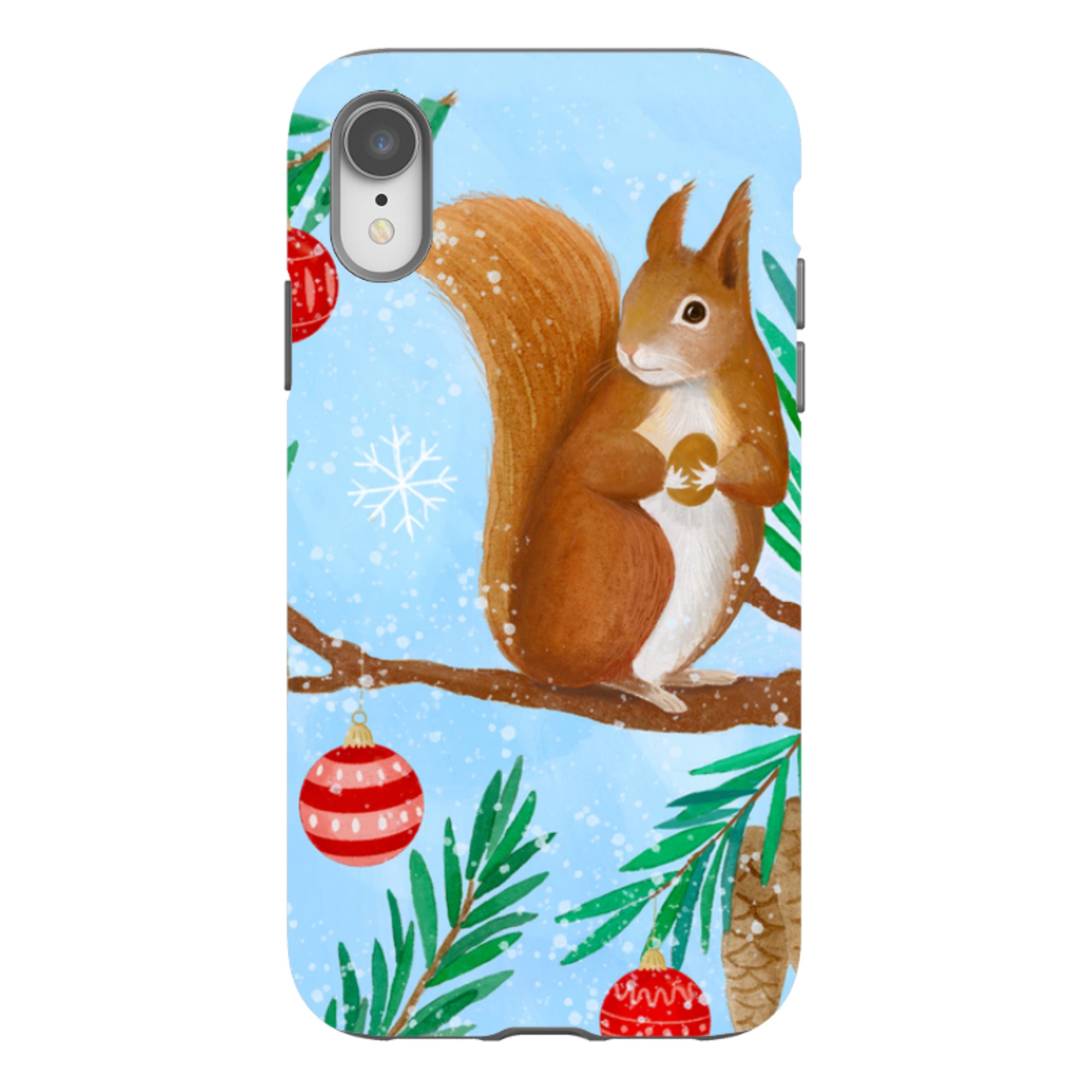 iPhone Tough Case - Winter Squirrel By Bex Parkin