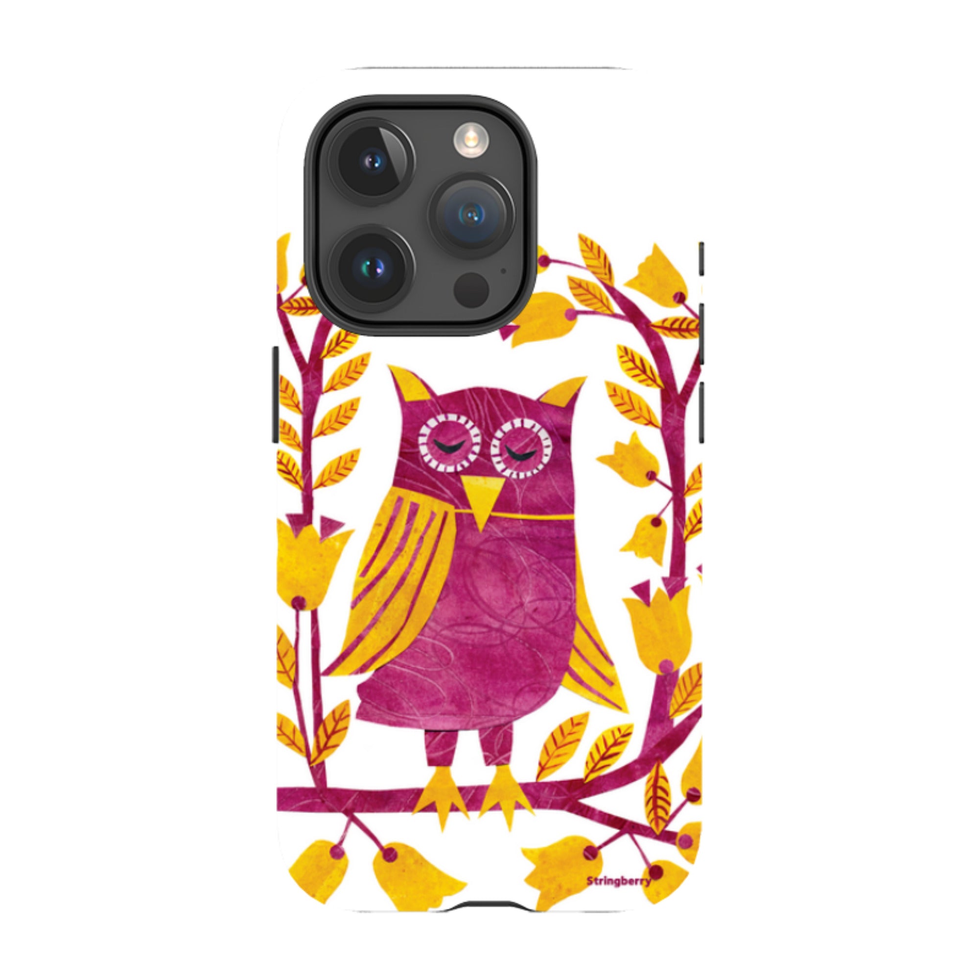 iPhone MagSafe Tough Case - Folk Owl By Tracey English