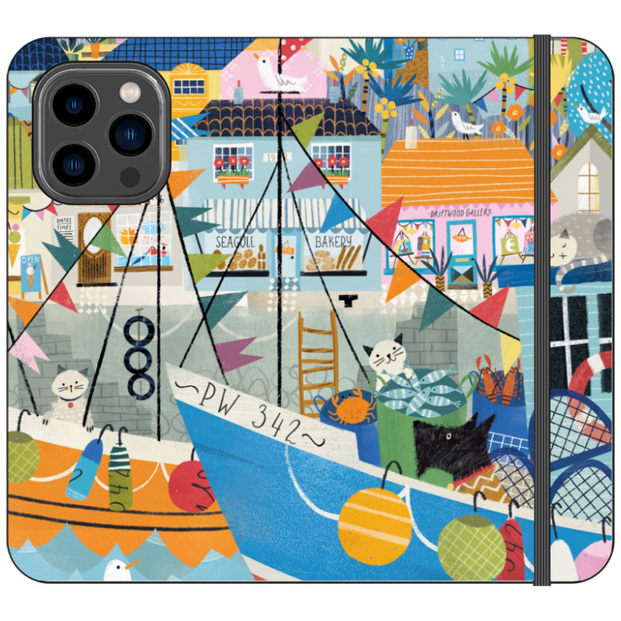 Night Harbour Wallet Case By Ali Brookes