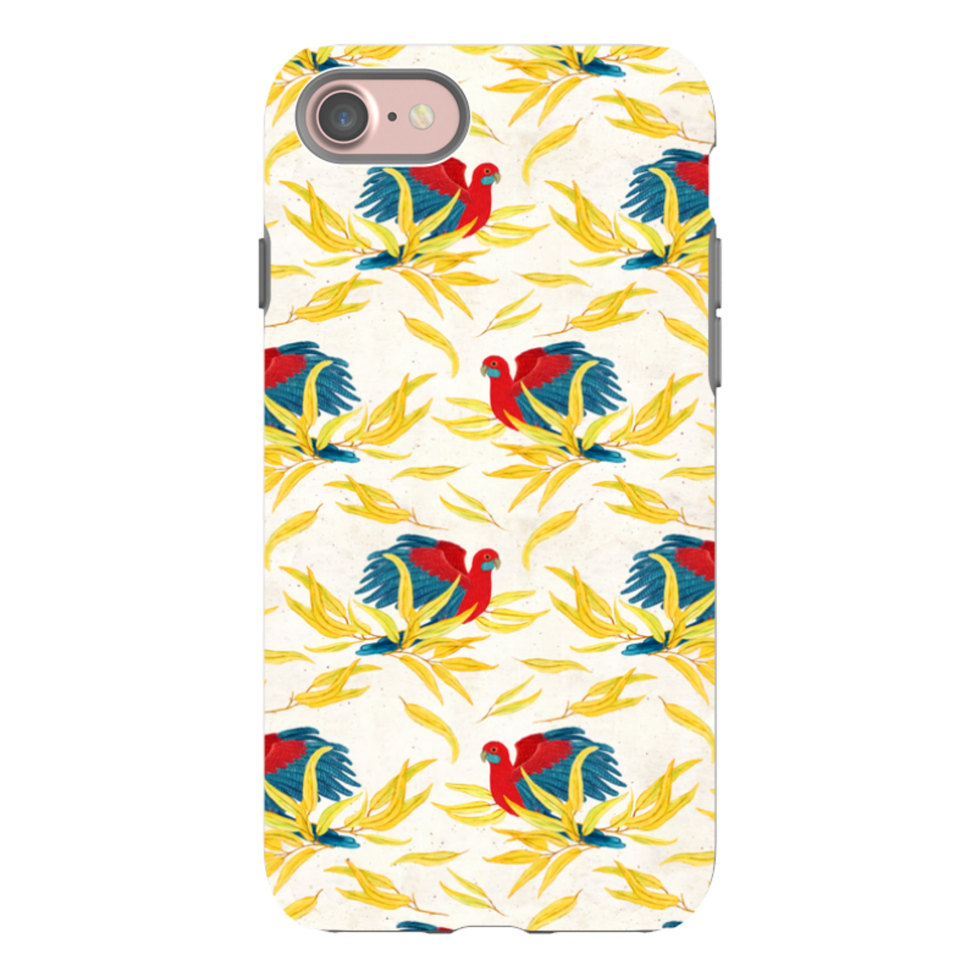 iPhone Tough Case - Crimson Rosella By Katherine Quinn