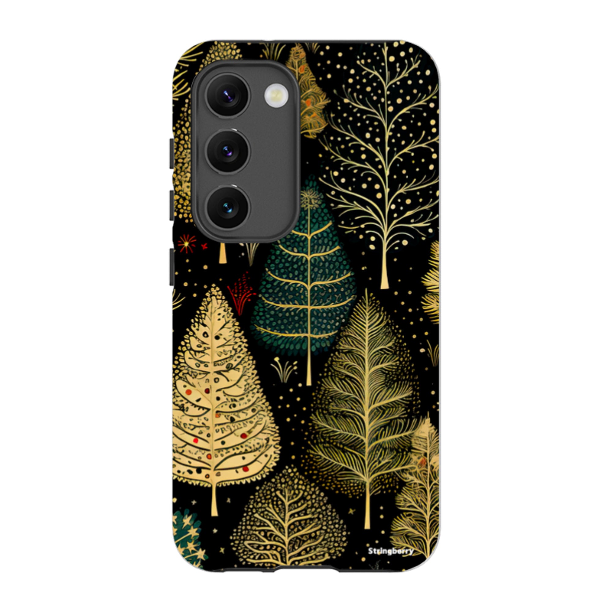 Samsung Tough Case -Golden Xmas Trees