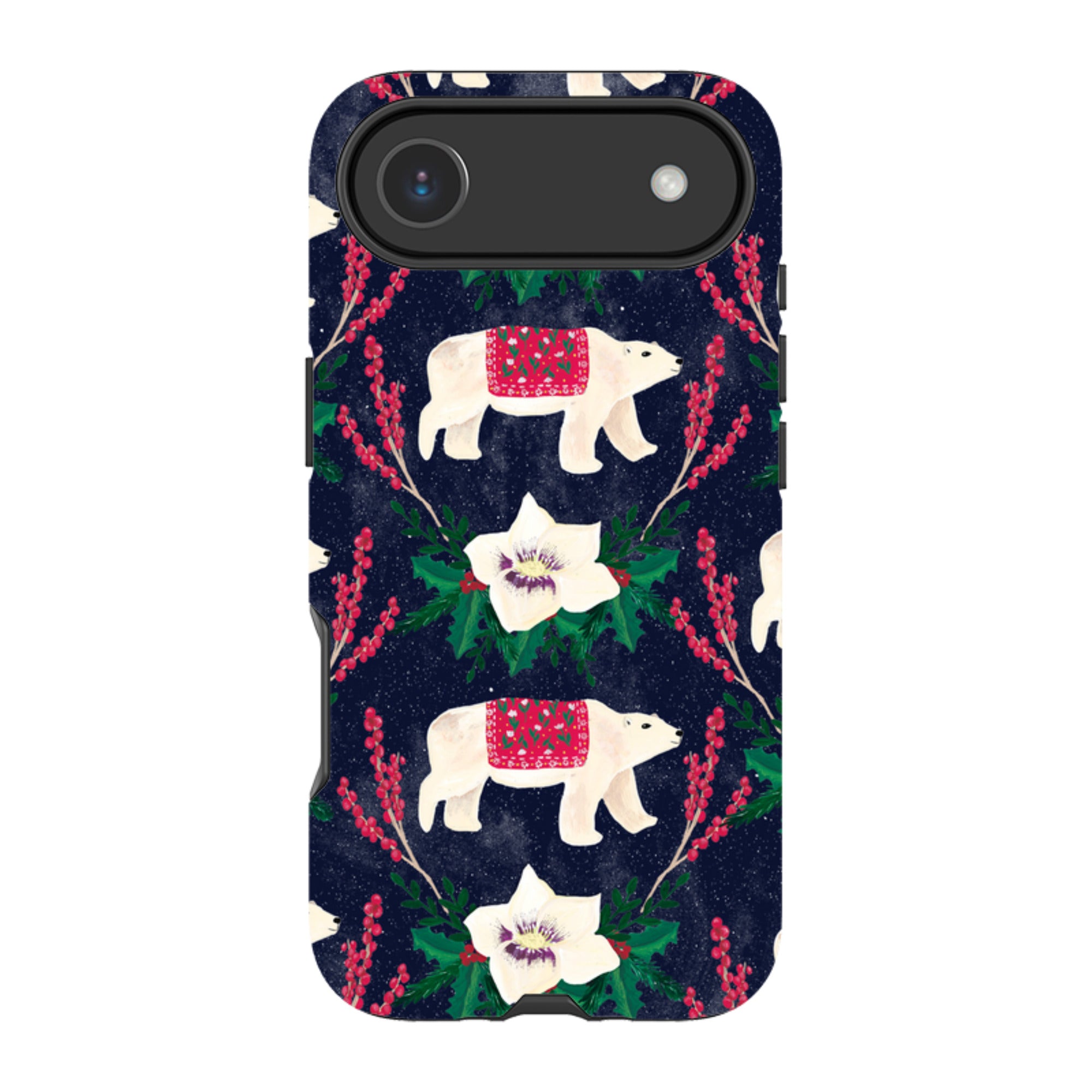 iPhone Tough Case - Midnight Polar Bears By Abby Jacobs