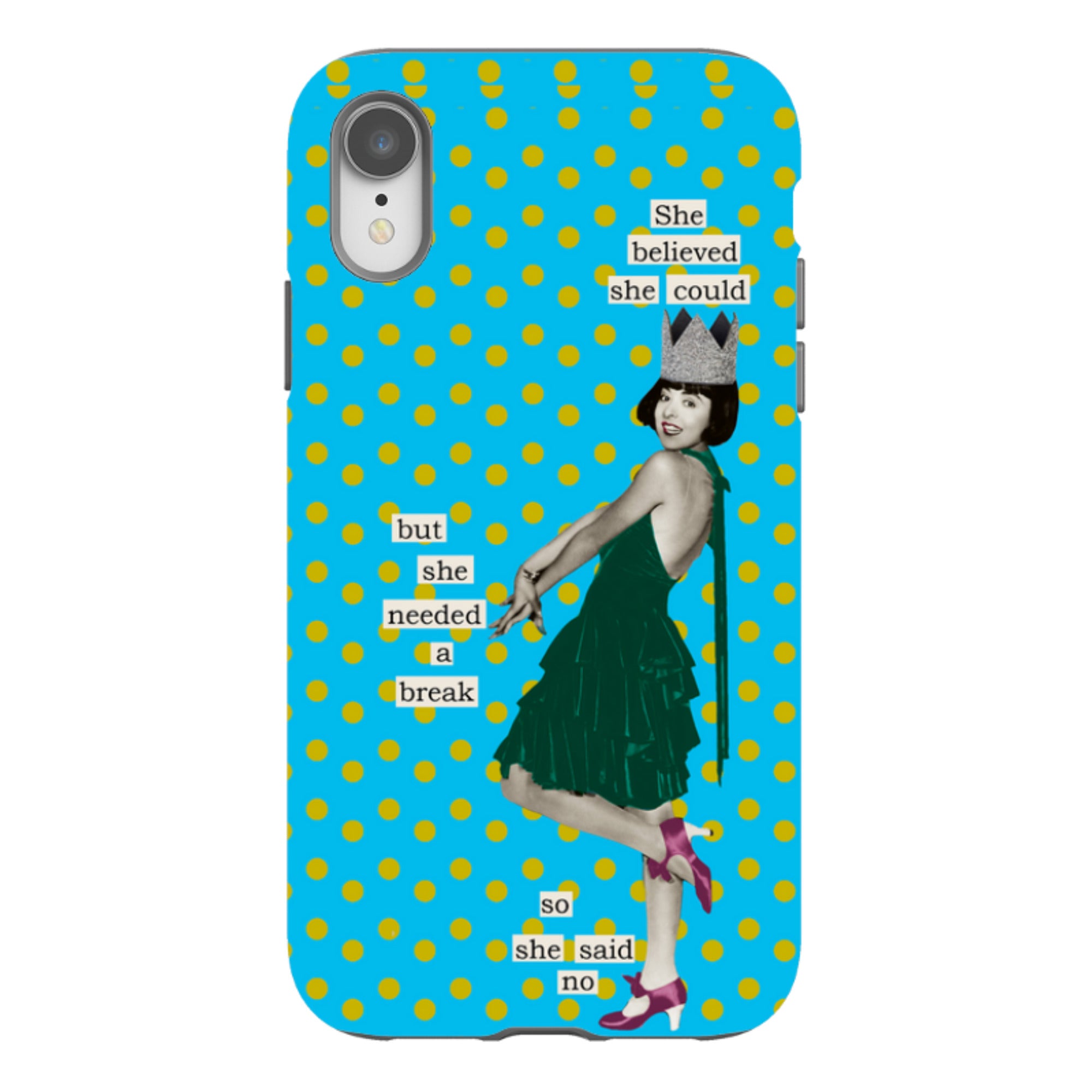 iPhone Tough Case - She Believed She Could By Clare Jordan