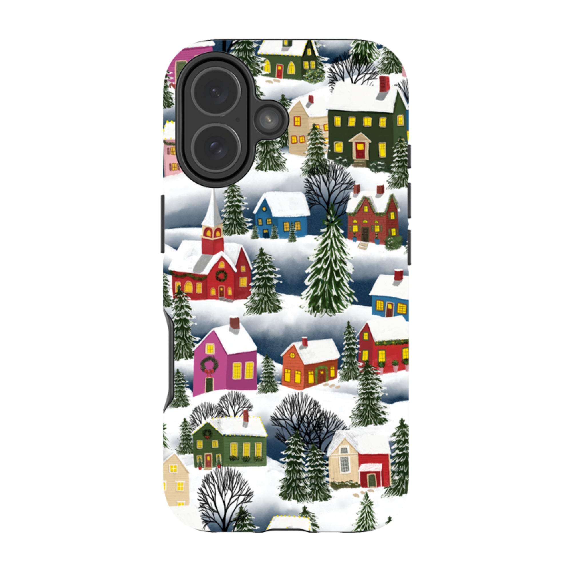 iPhone MagSafe Tough Case - Advent Street Town By Abby Jacobs