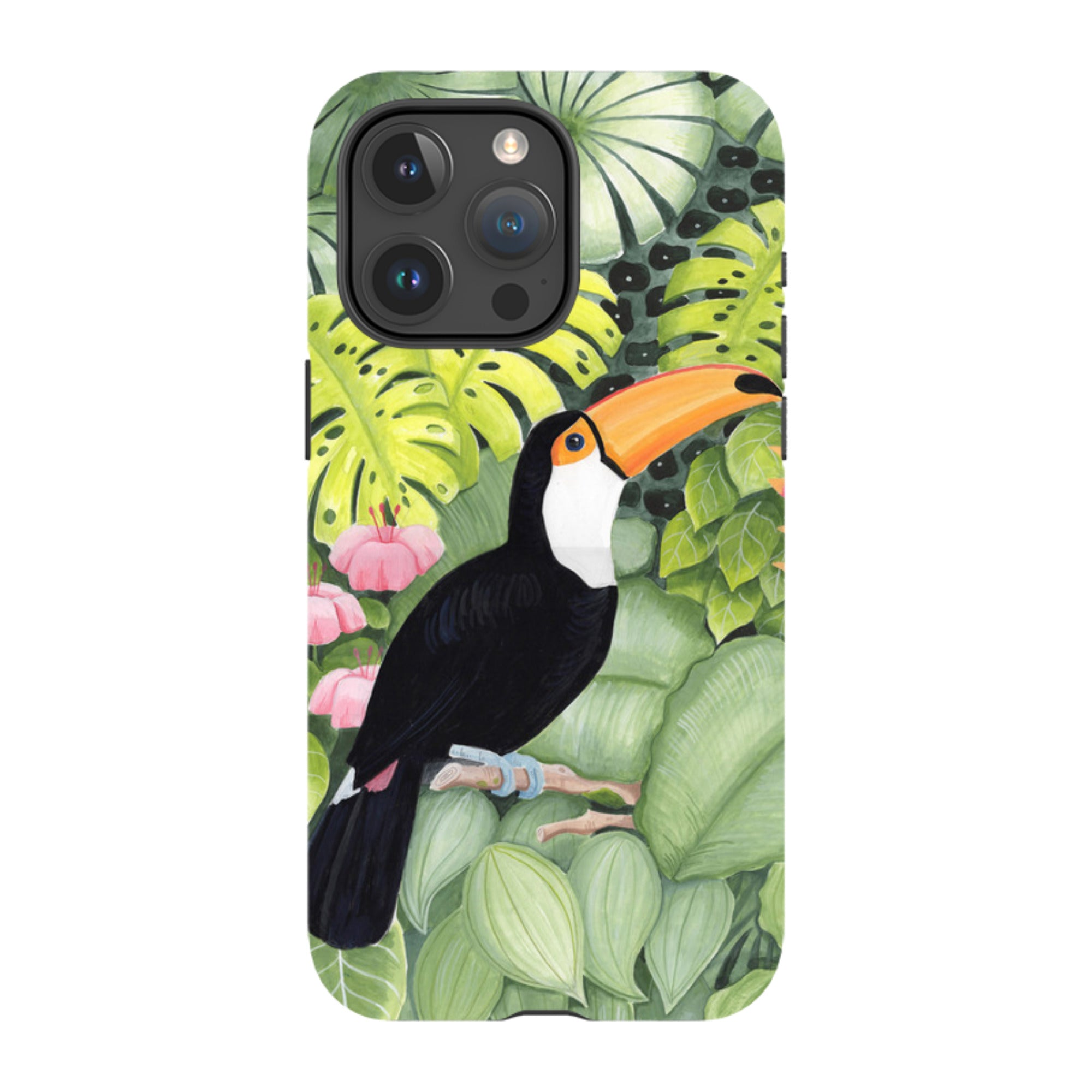 iPhone Tough Case - Toucan In Leaves By Bex Parkin