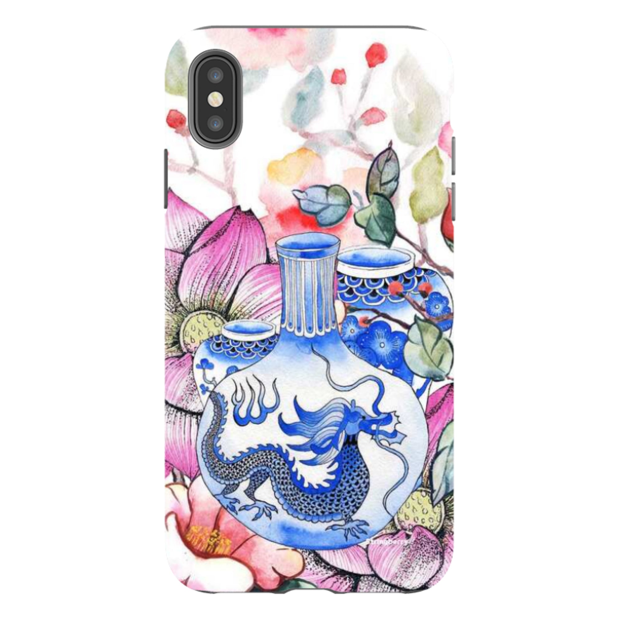 iPhone Tough Case - Dragon Vase