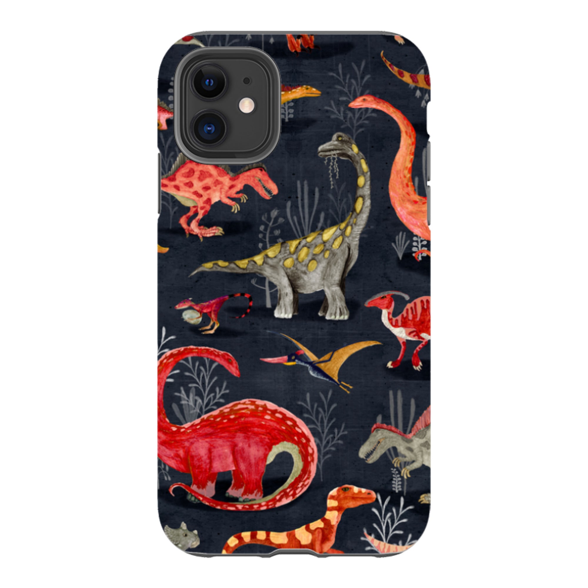 iPhone Tough Case - Parisian Dinosaurs By Katherine Quinn