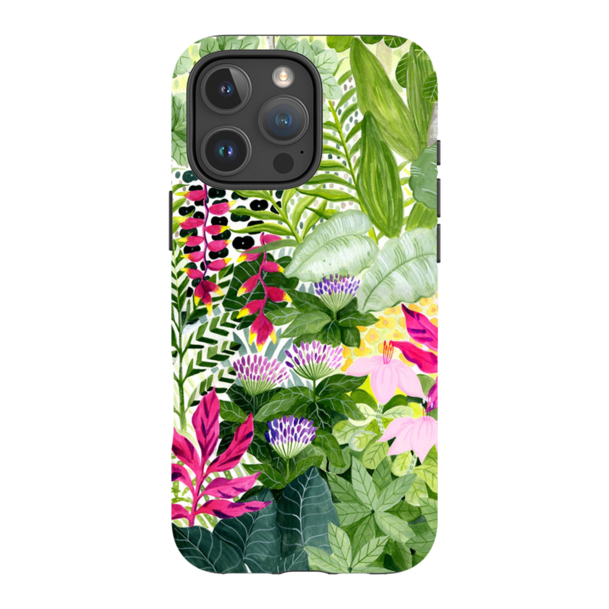 iPhone Tough Case - Pink Botanical By Bex Parkin