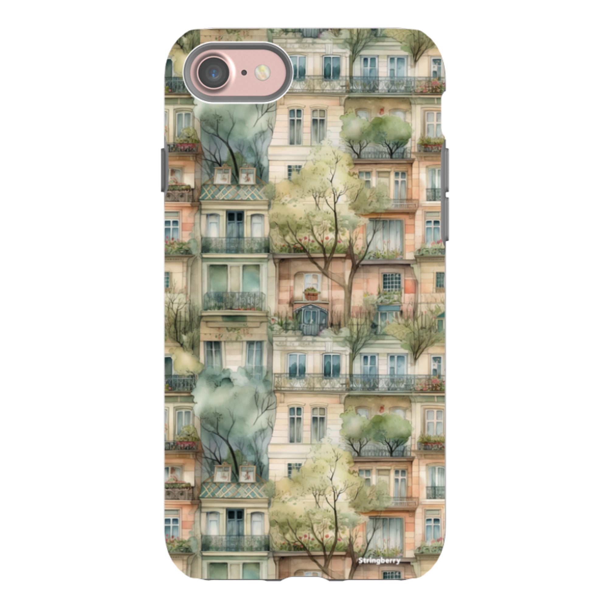 iPhone Tough Case - Montmartre Houses