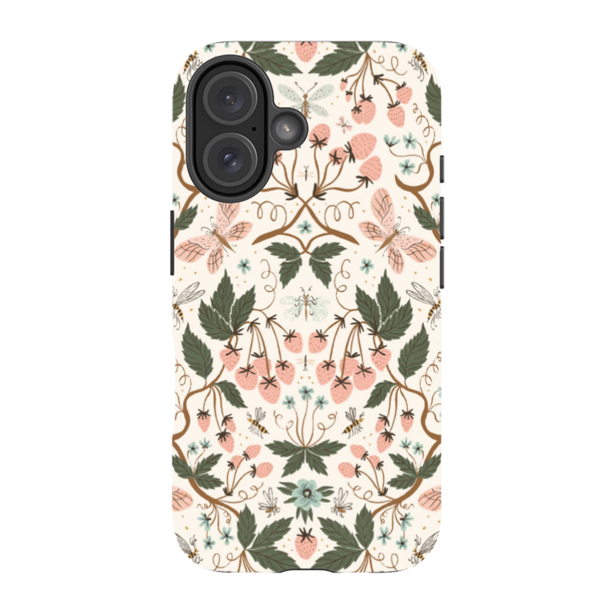 iPhone MagSafe Tough Case - Bugs and Berries Pattern By Meghann Rader