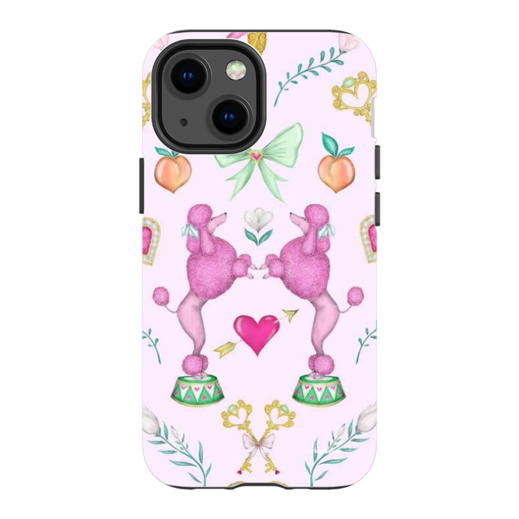 iPhone Tough Case - Pink Poodle Parlour Sugar By Catherine Rowe