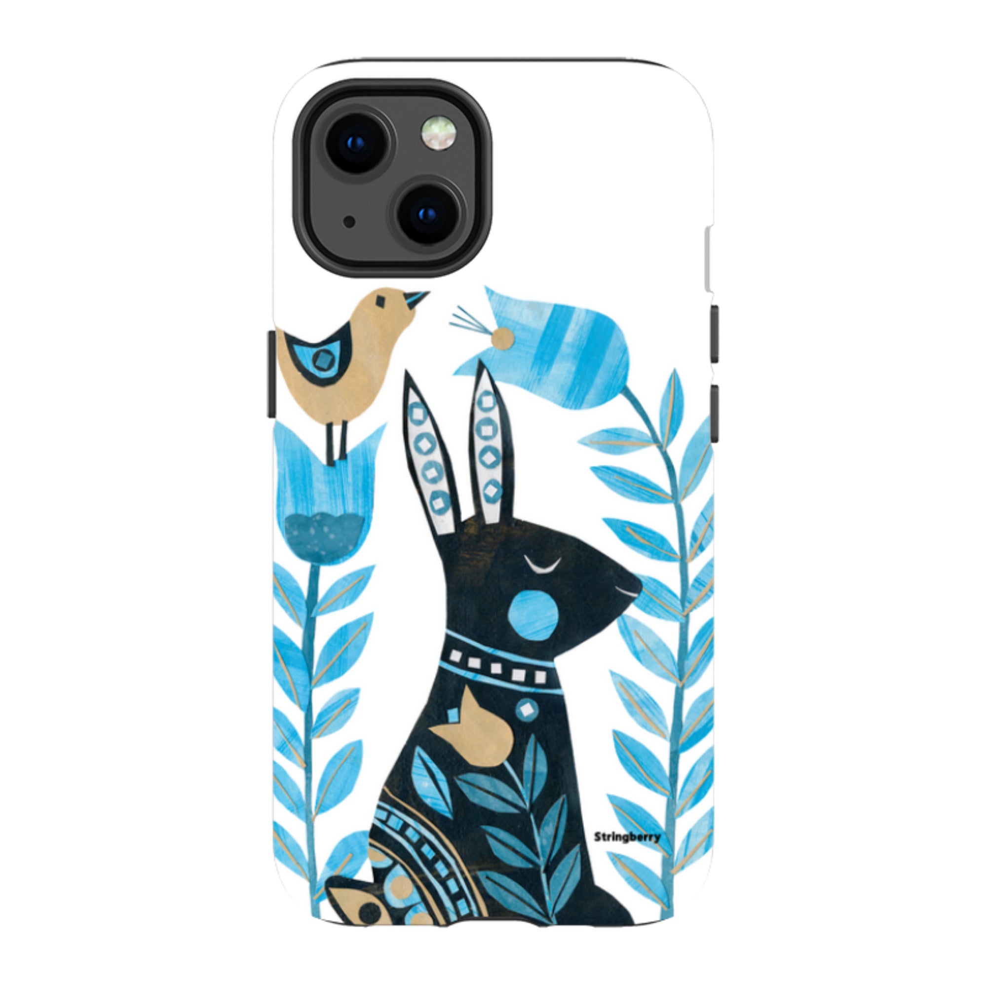 iPhone MagSafe Tough Case - Folk Rabbit By Tracey English