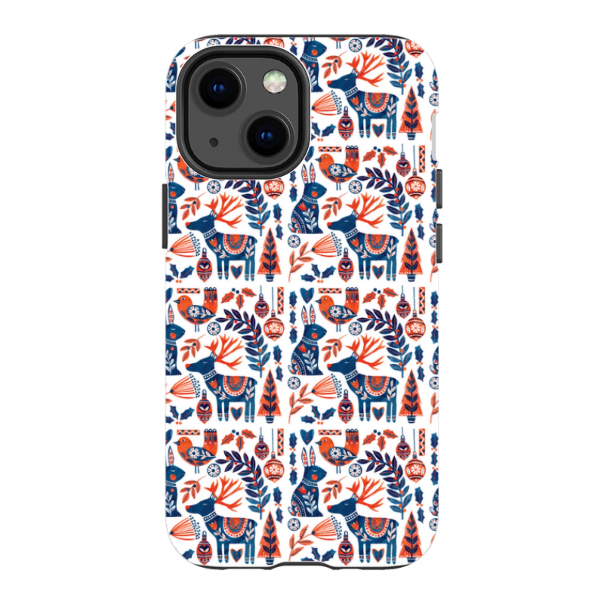iPhone Tough Case - Scandi Animals By Tracey English