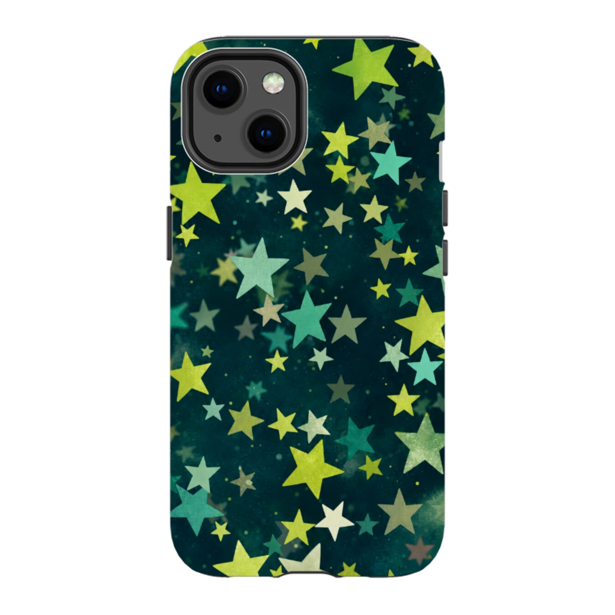 iPhone Tough Case - Green Galaxy Star