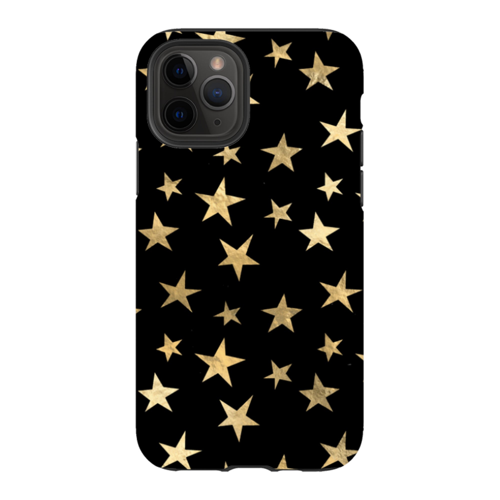 iPhone Tough Case - Black and Gold Stars