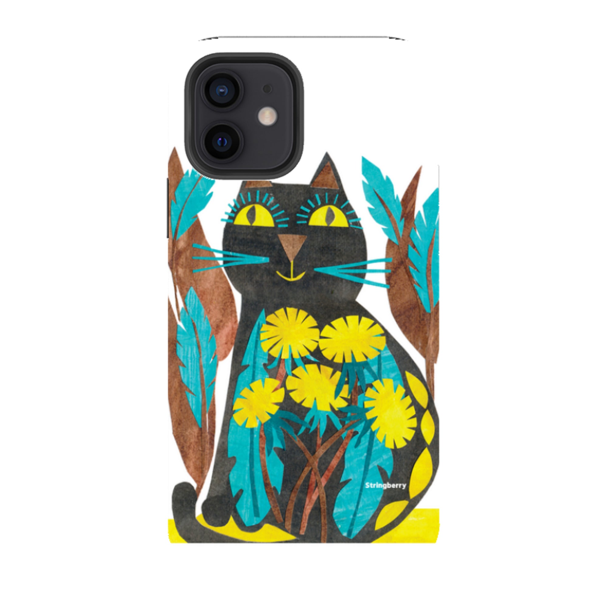 iPhone Tough Case - Folk Cat By Tracey English