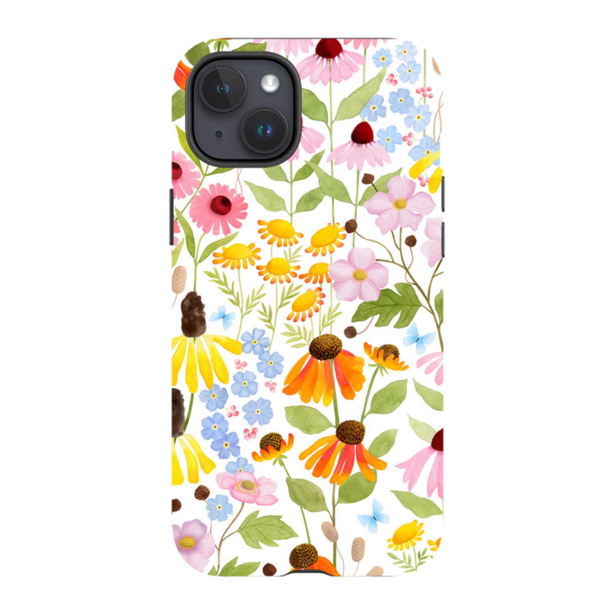 iPhone Tough Case - Wildflower Pattern By Bex Parkin