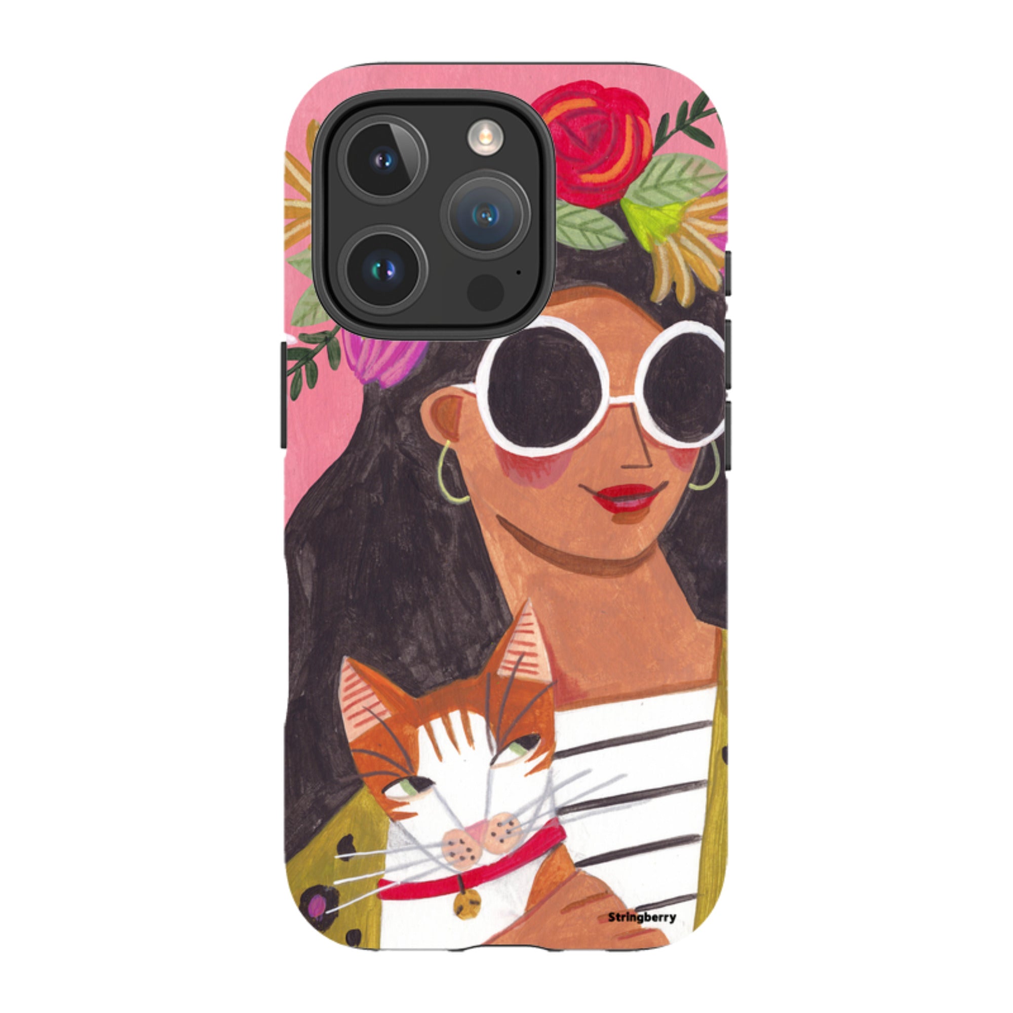 iPhone Tough Case - Woman & Cat By Caroline Bonne Muller