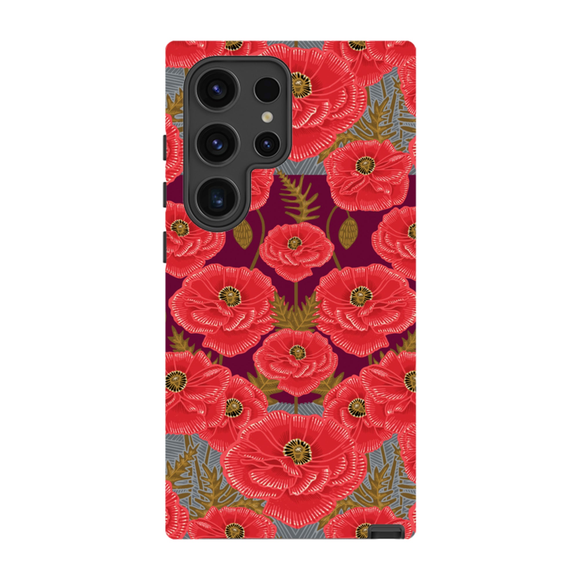 Samsung Tough Case - Poppy Red By Kate Heiss